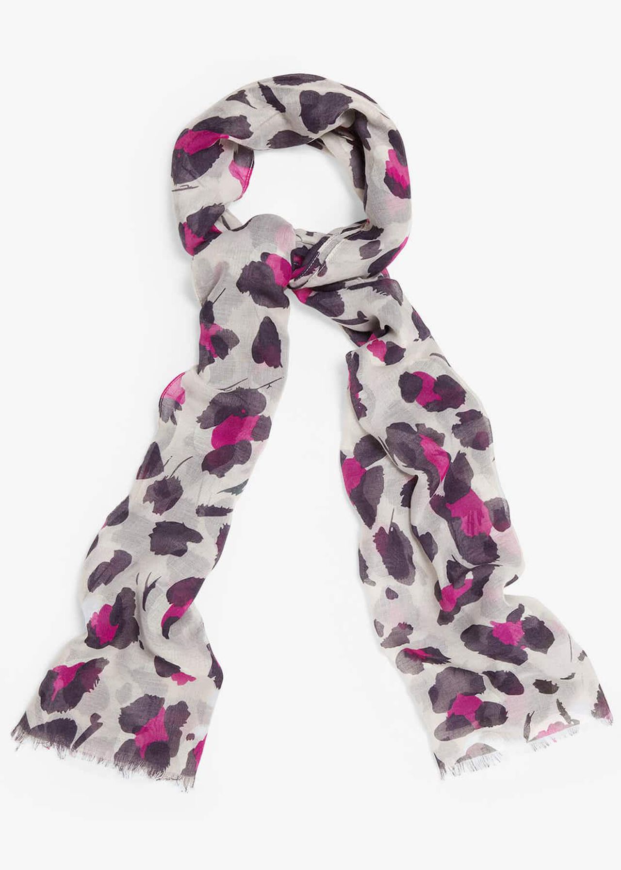 Lotty Smudged Floral Scarf