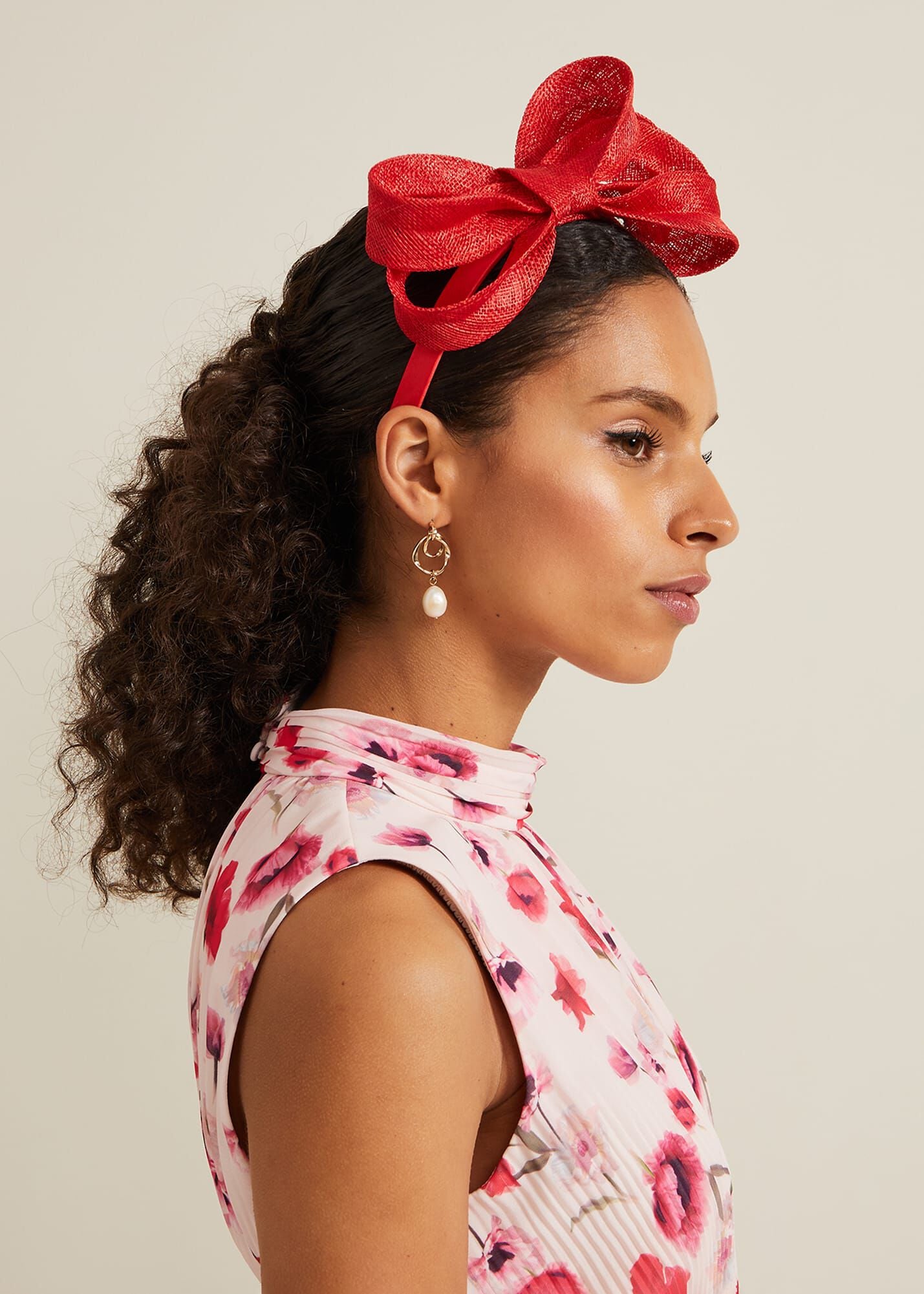 SHRIMPS ANTONIA HEADBAND RED カチューシャ Bow Twist Headband | Phase Eight UK |