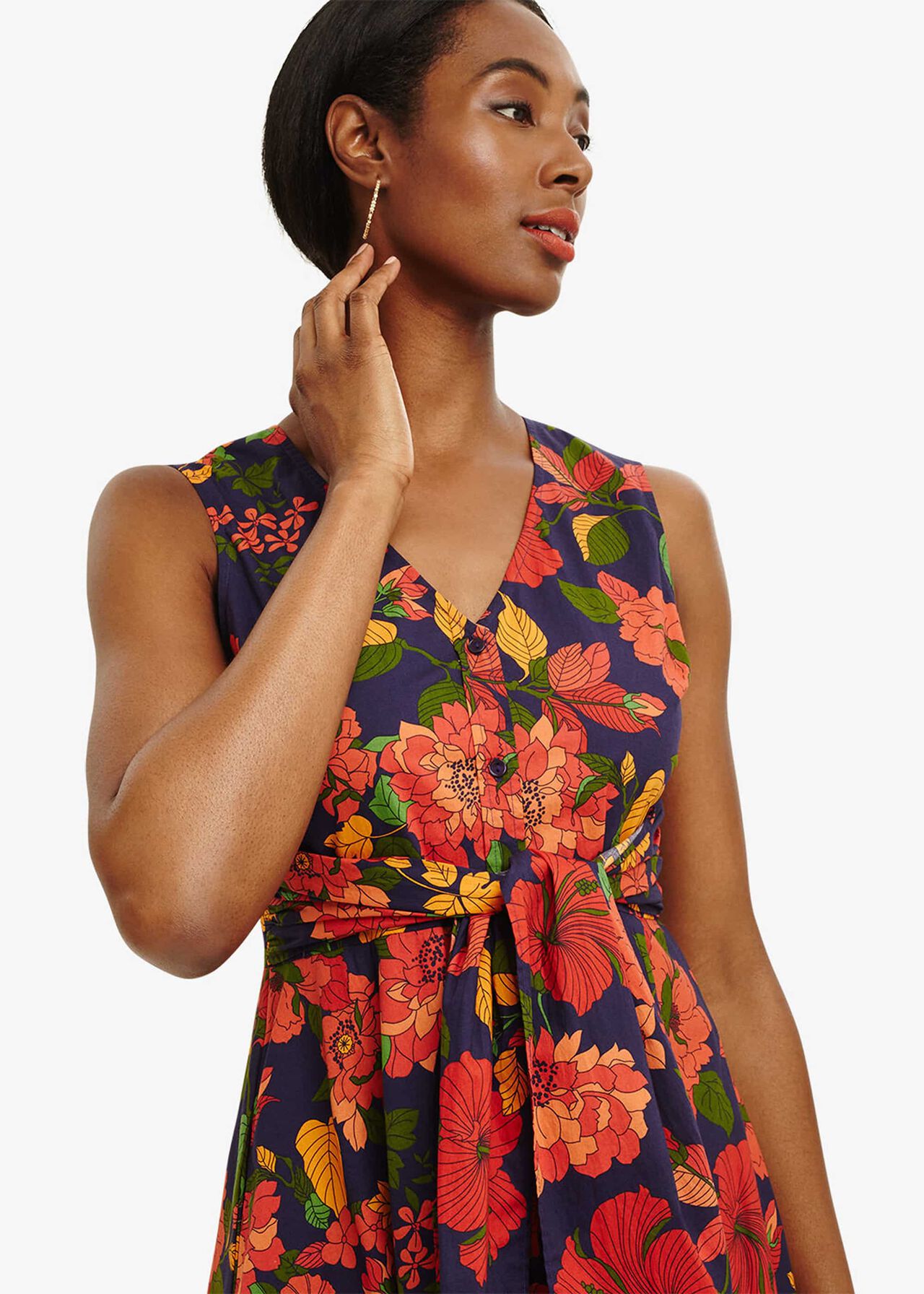 Cilla Floral Fit And Flare Dress