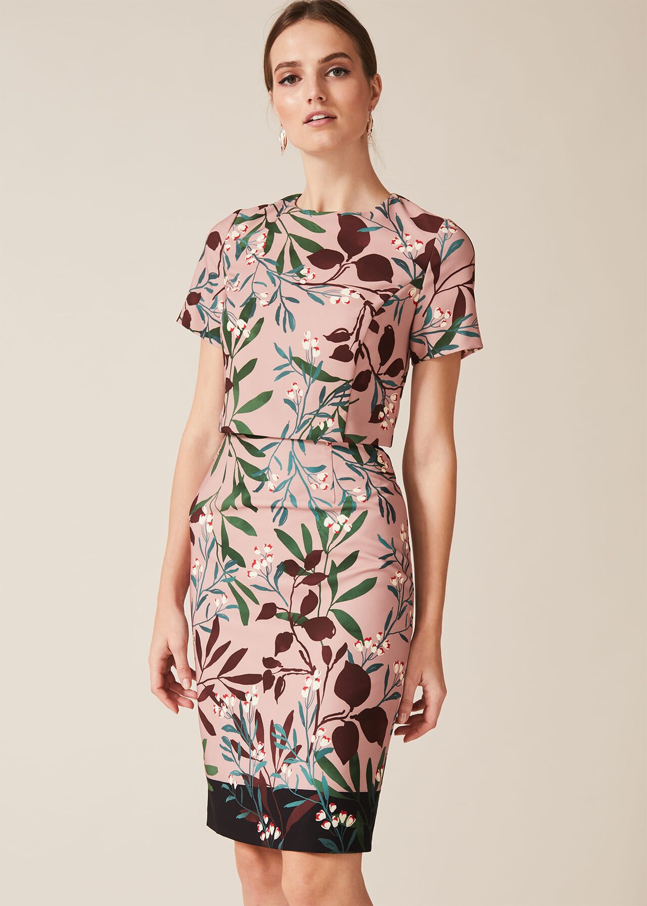 Joan Double Layer Printed Dress