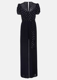 Molli Spot Pleated Jumpsuit