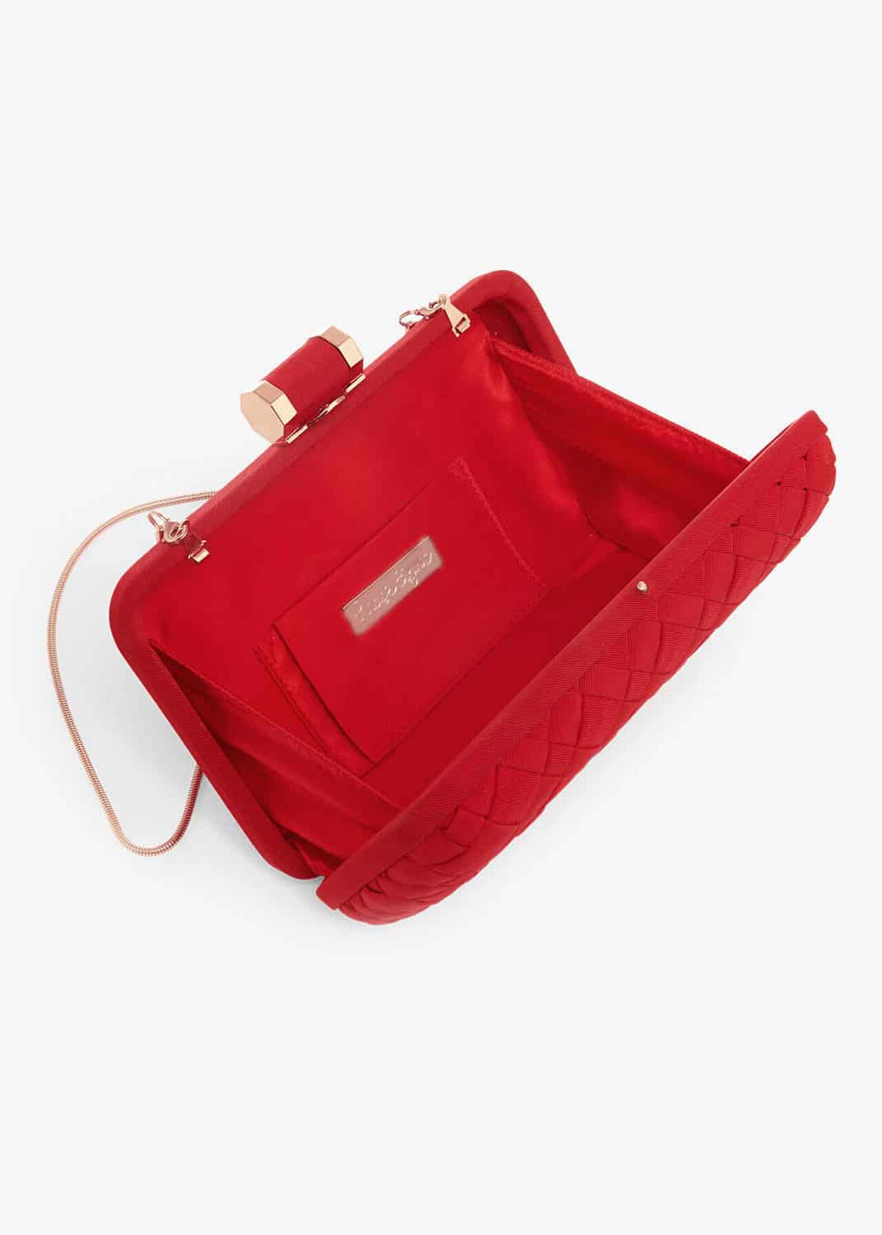 Clio Weave Box Clutch Bag