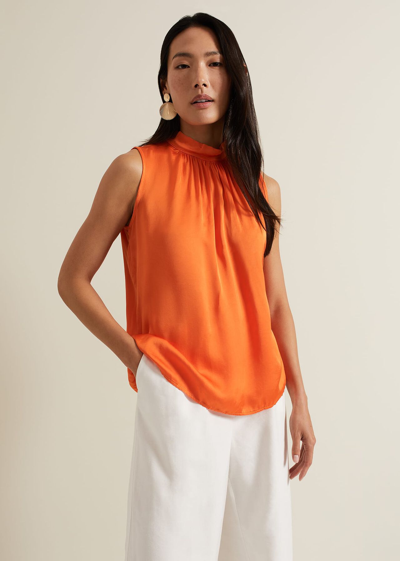 Lizza High Neck Top