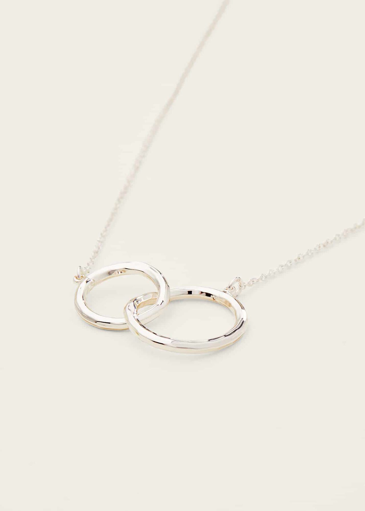Silver Chain Ring Necklace