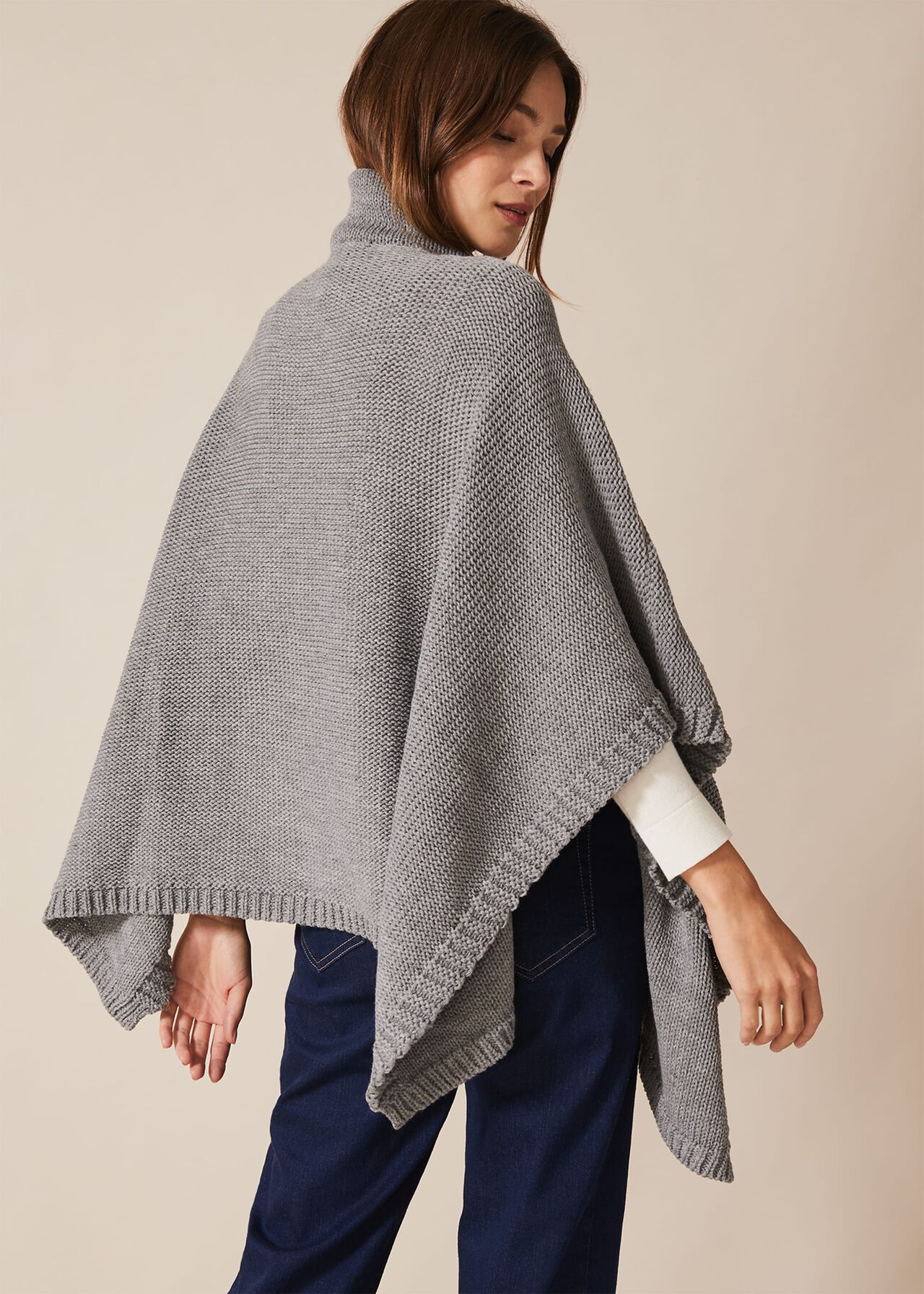 Melly Cable Poncho