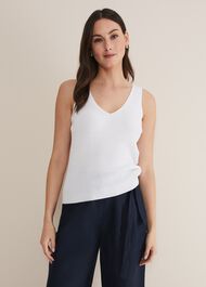 Caryl Ribbed Vest Top
