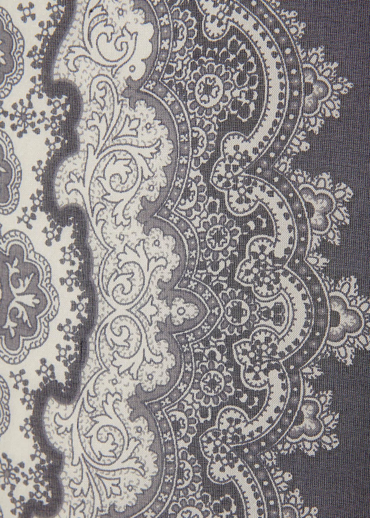 Paisley Print Silk Blouse