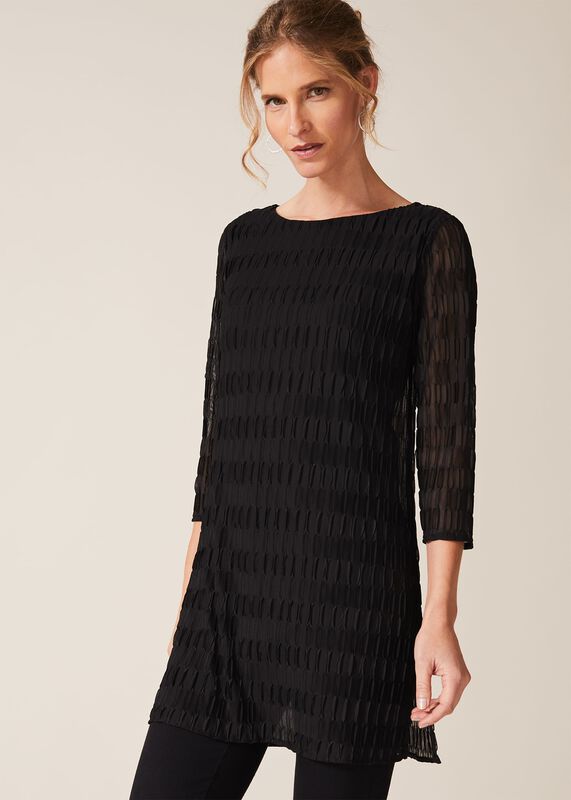 Priya Textured Longline Top