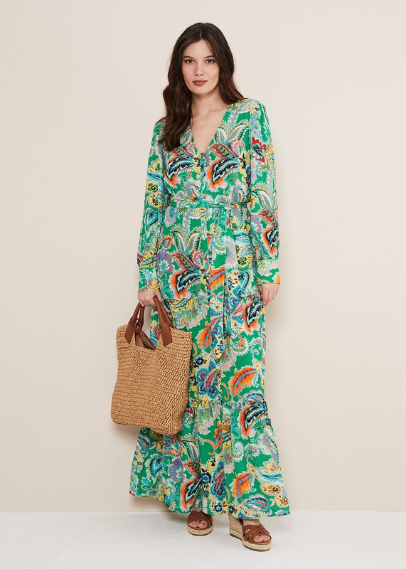 Azalia Paisley Maxi Dress