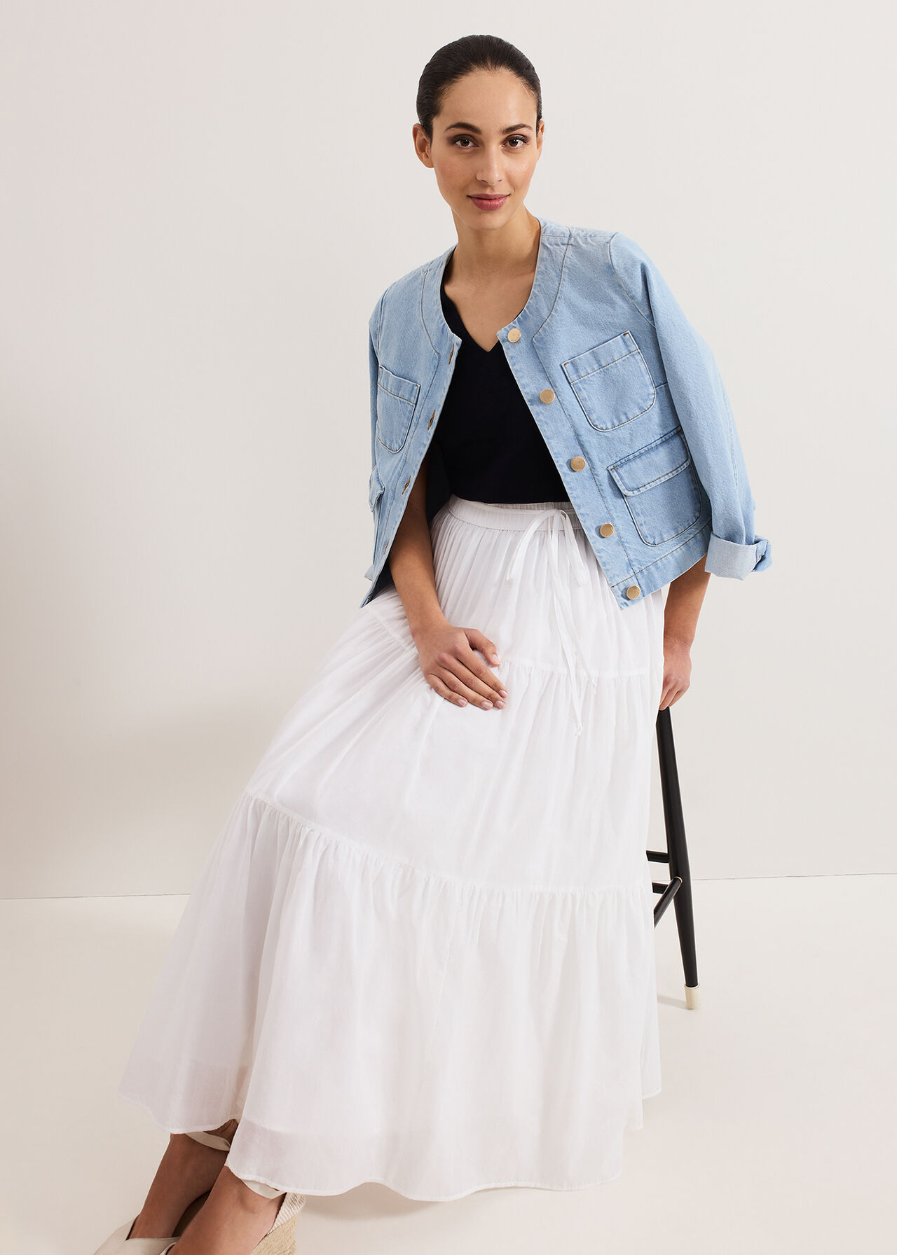 Phase Eight Alva Cotton Skirt Phase Eight Alva Cotton Skirt