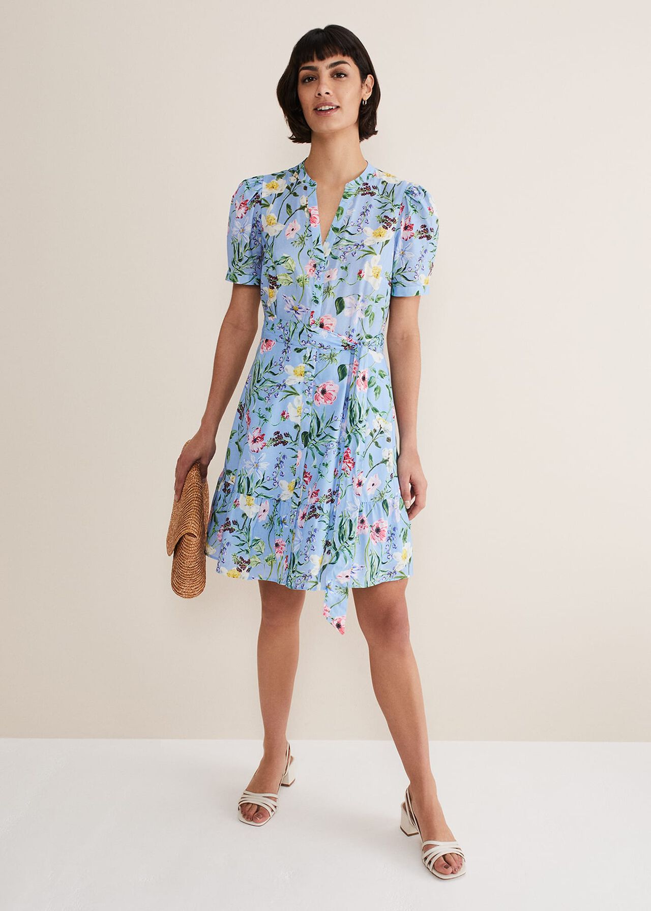 Velma Cotton Floral Mini Dress