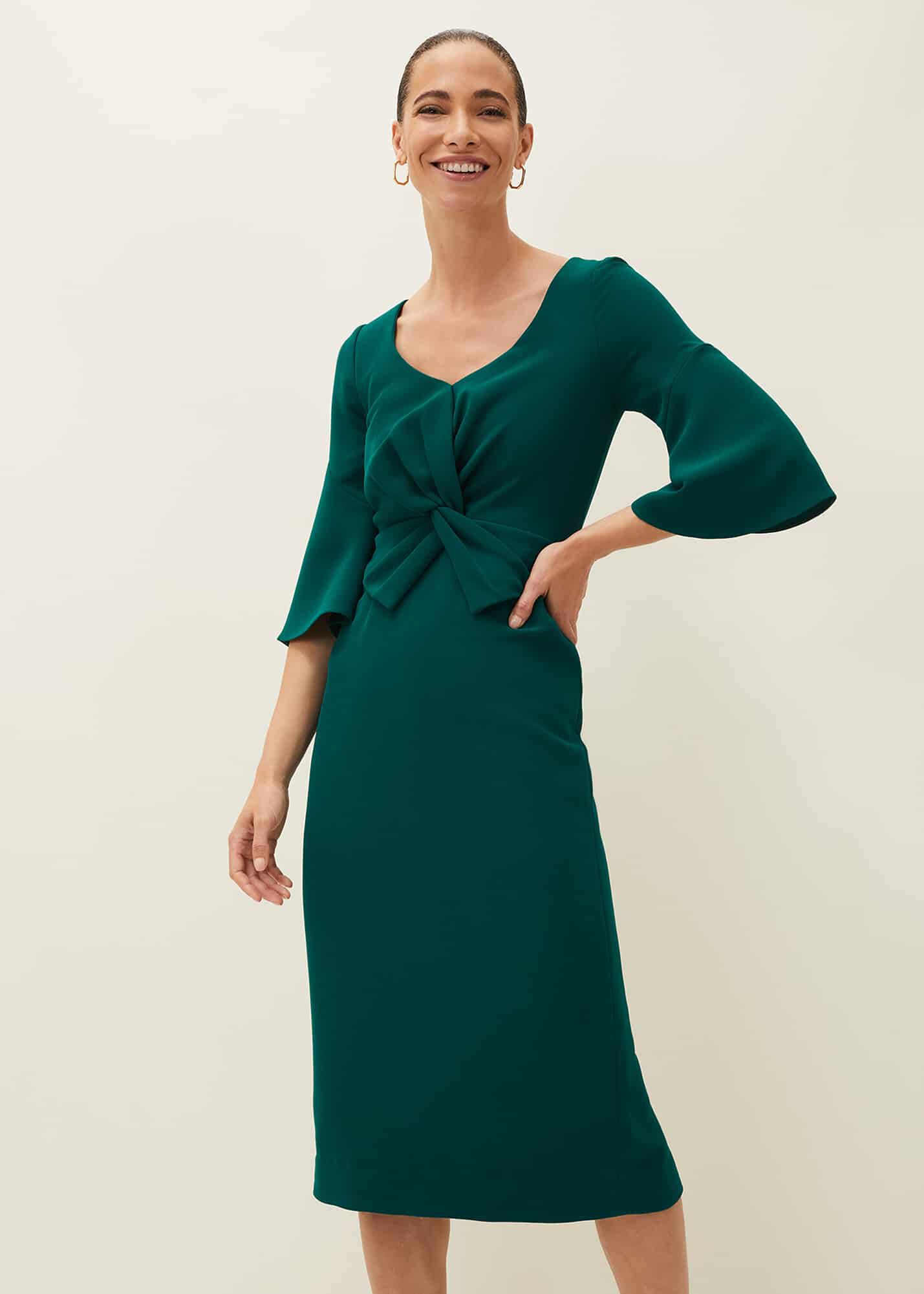 【PHASE EIGHT】日本未入荷!Layla Bow Midi Dress Layla Bow Midi Dress | Phase Eight UK |