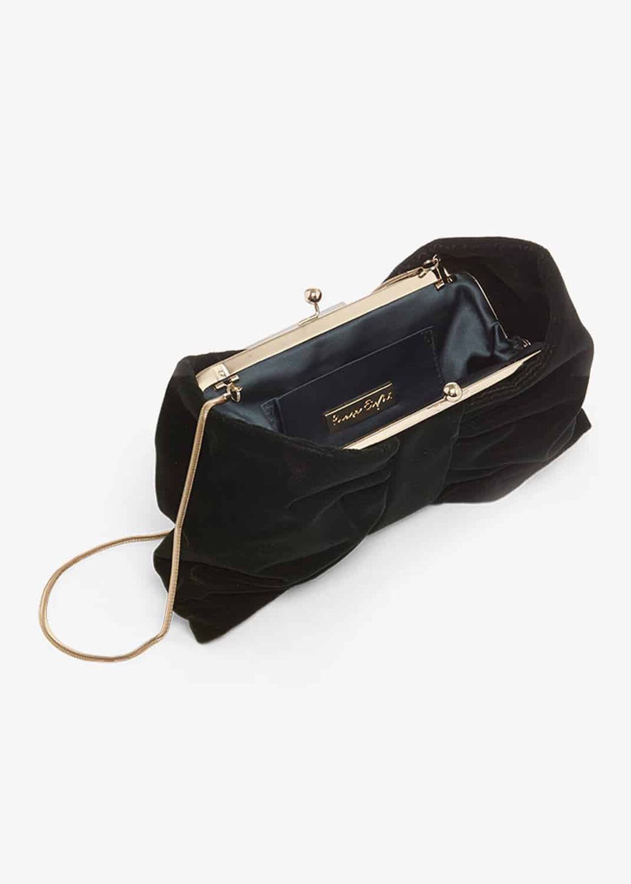Suzie Velvet Bow Clutch Bag