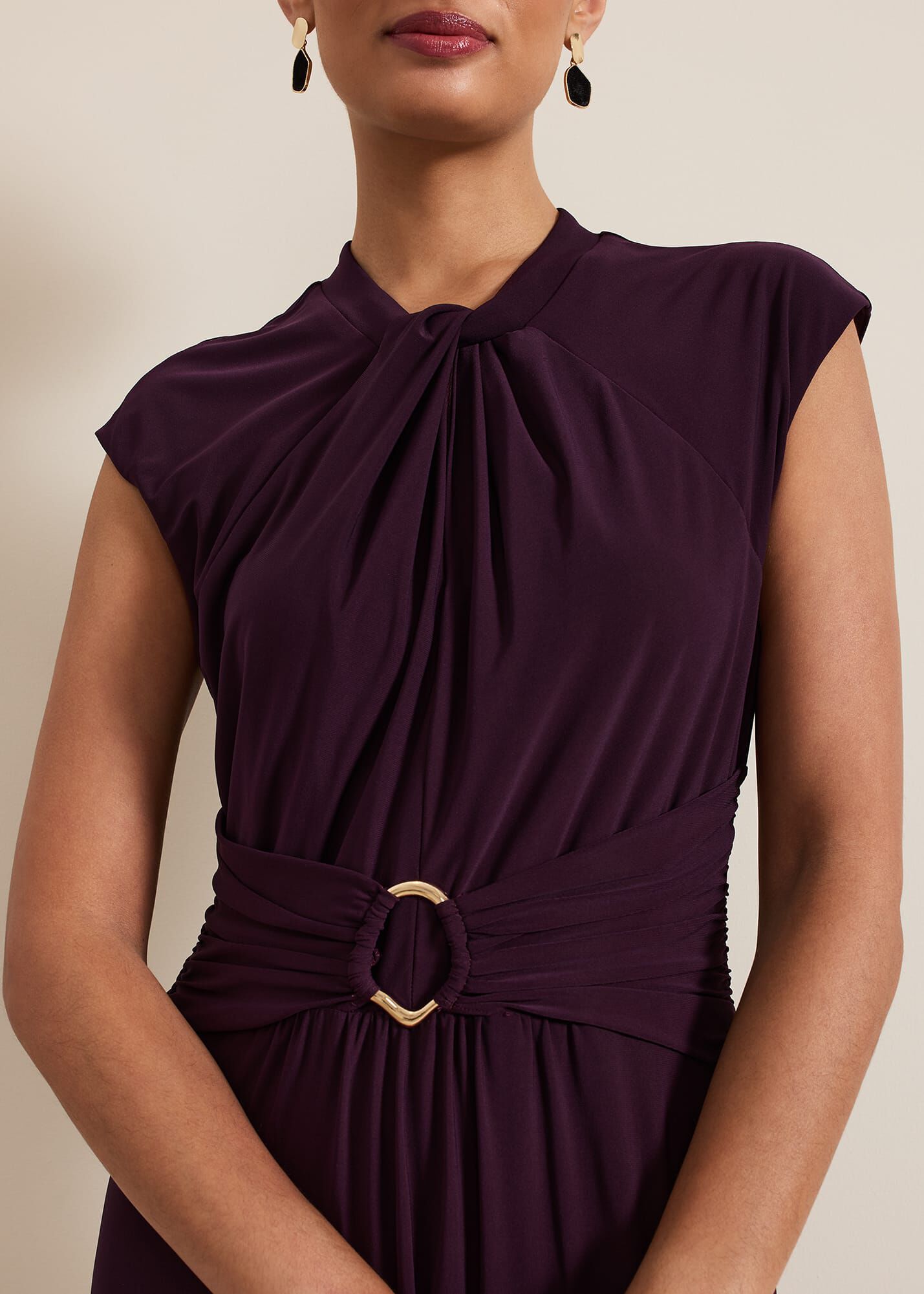 【関税込】PhaseEight ドレス☆Tolly Jersey Maxi Dress, Burgun Tolly Burgundy Jersey Maxi Dress | Phase Eight ROW |