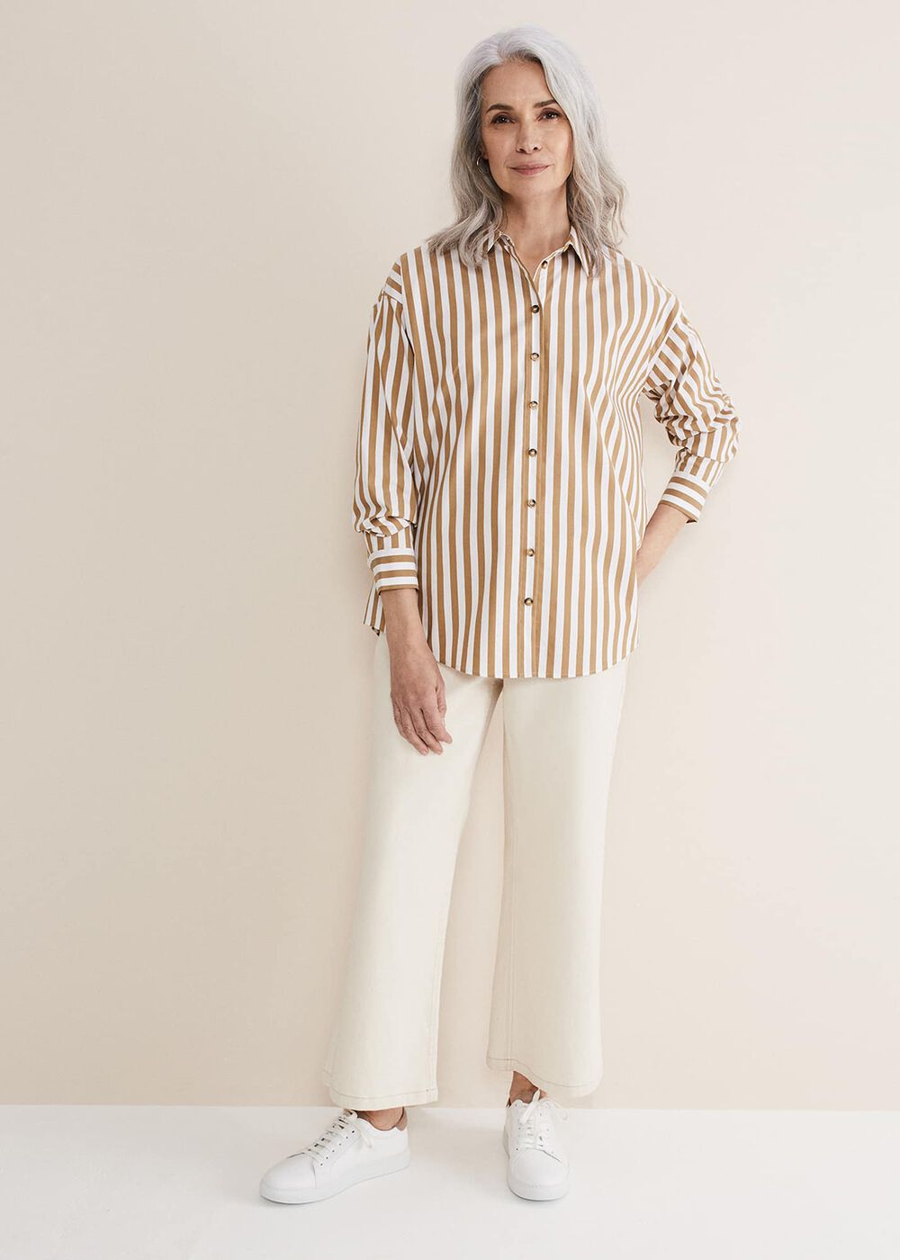 Stripe Camel Shirt