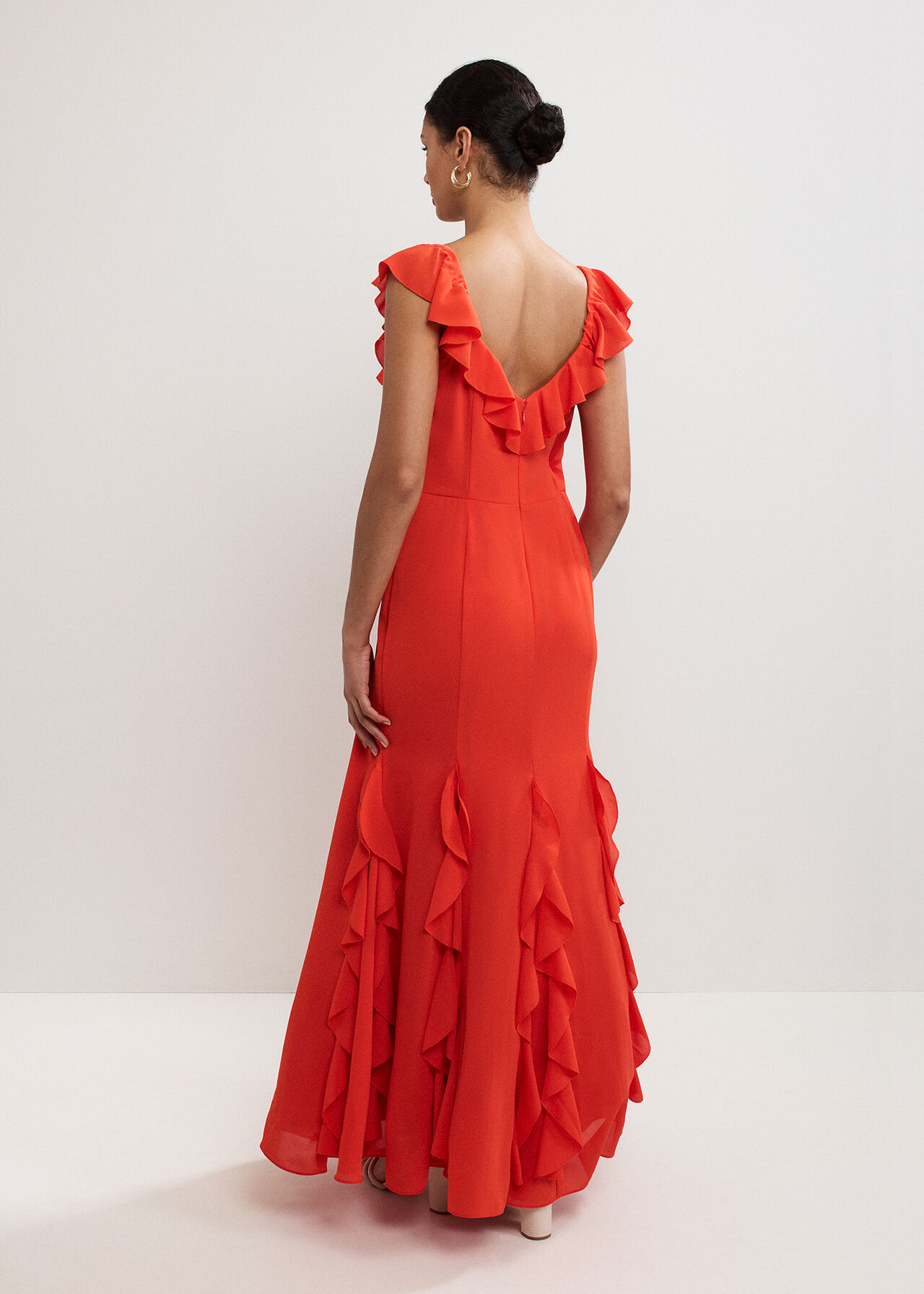 ${product-id}-Lianah Ruffle Maxi-Orange-${view-type}