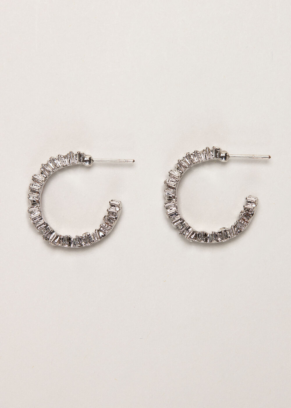 Diamonte Stone Hoop Earring