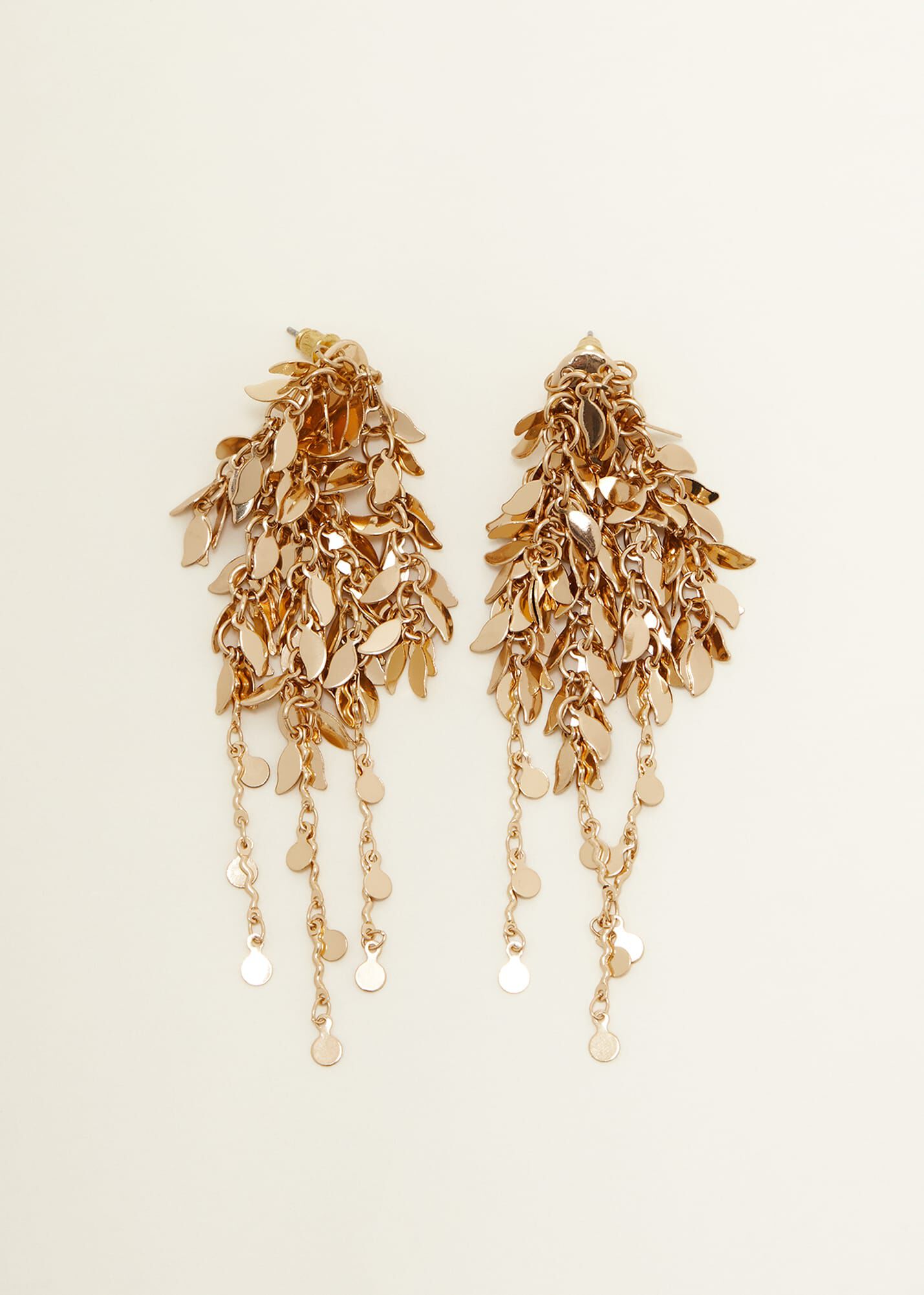 Cluster Leaf Drop Earring