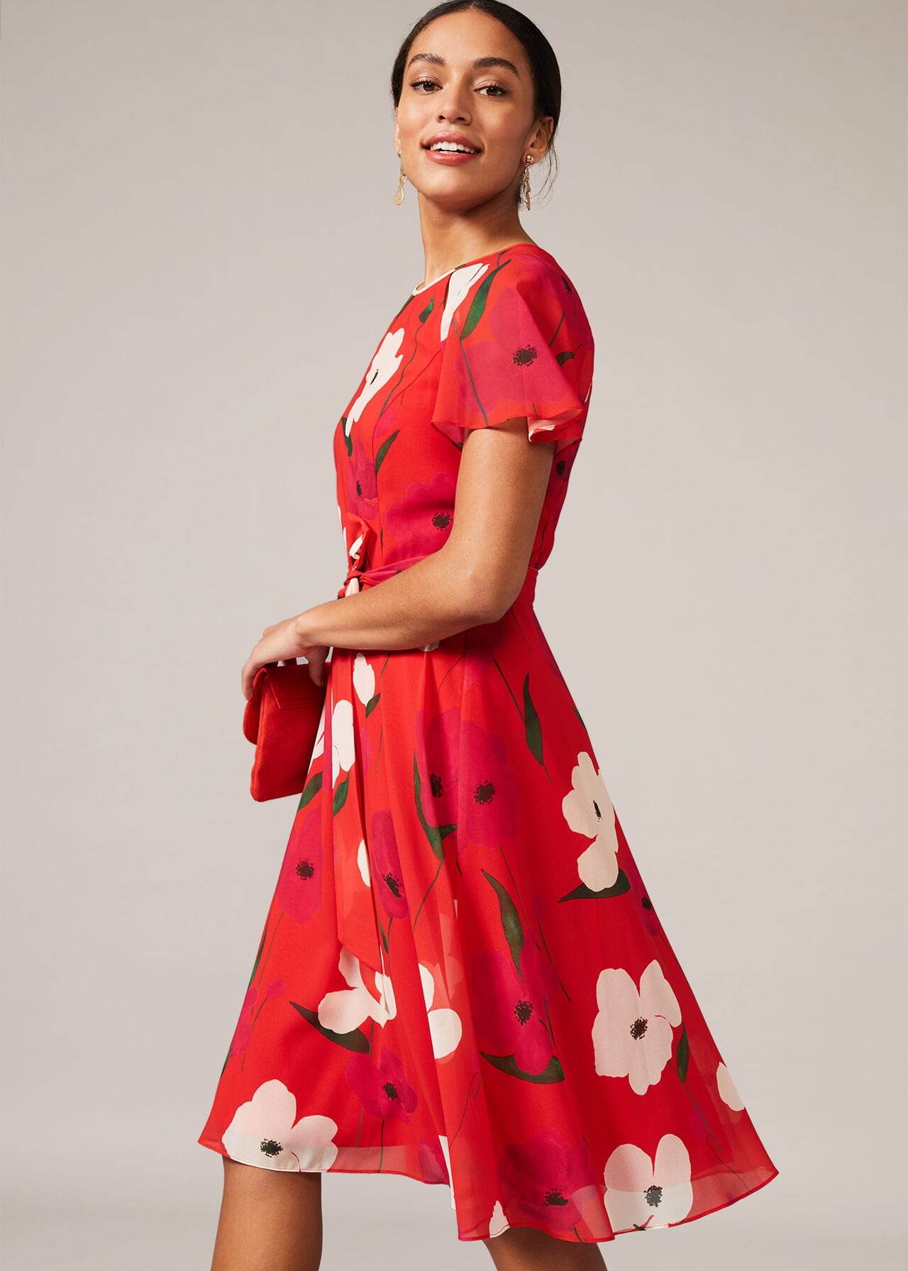 Lou-Poppy Floral Tea Dress