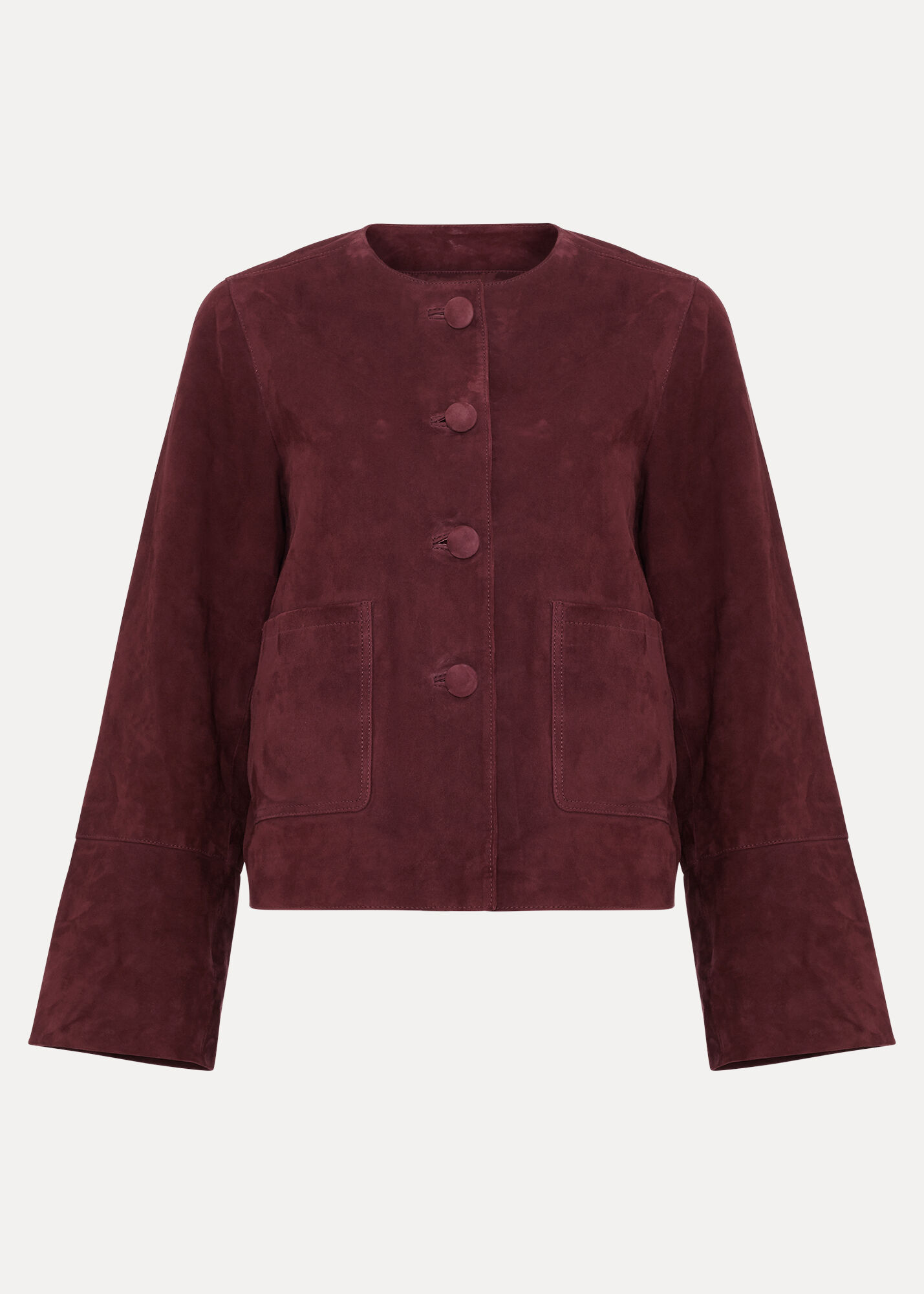 Madison Suede Collarless Jacket | Phase Eight UK |