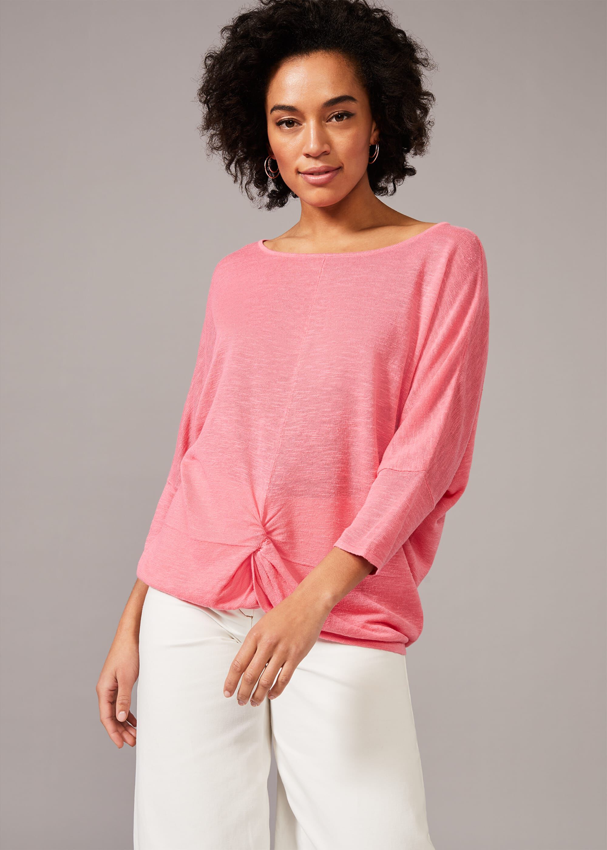Jenner Linen Knot Detail Knit | Phase Eight