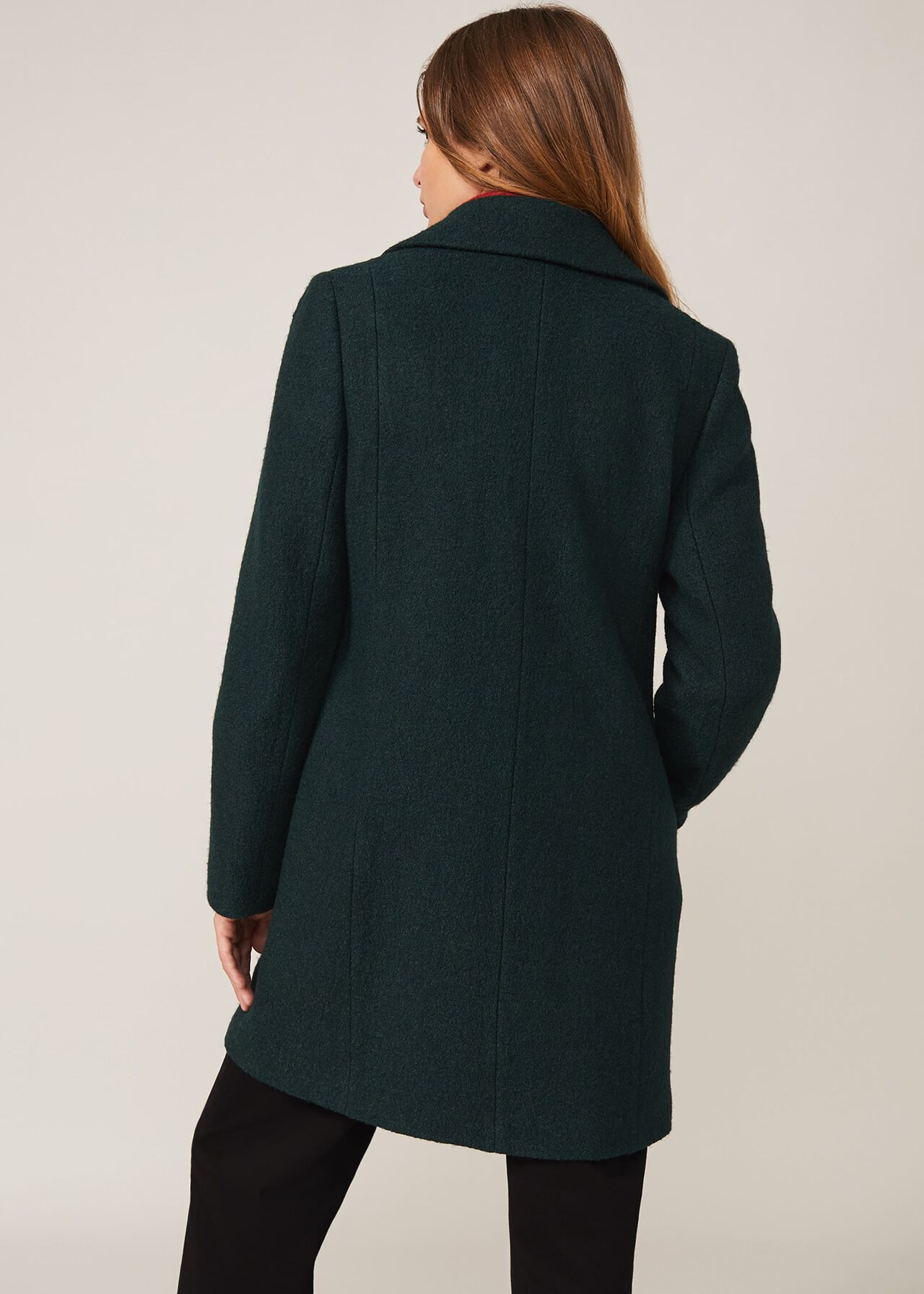 Line Maxine Double Breasted Wool Coat- Toasted Hazelnut