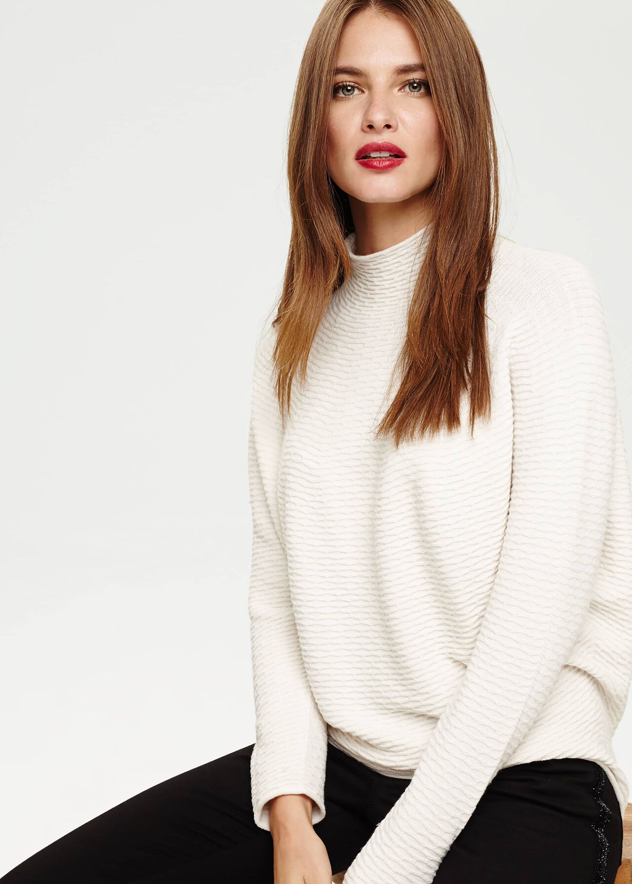 Madie Waffle Knitted Jumper