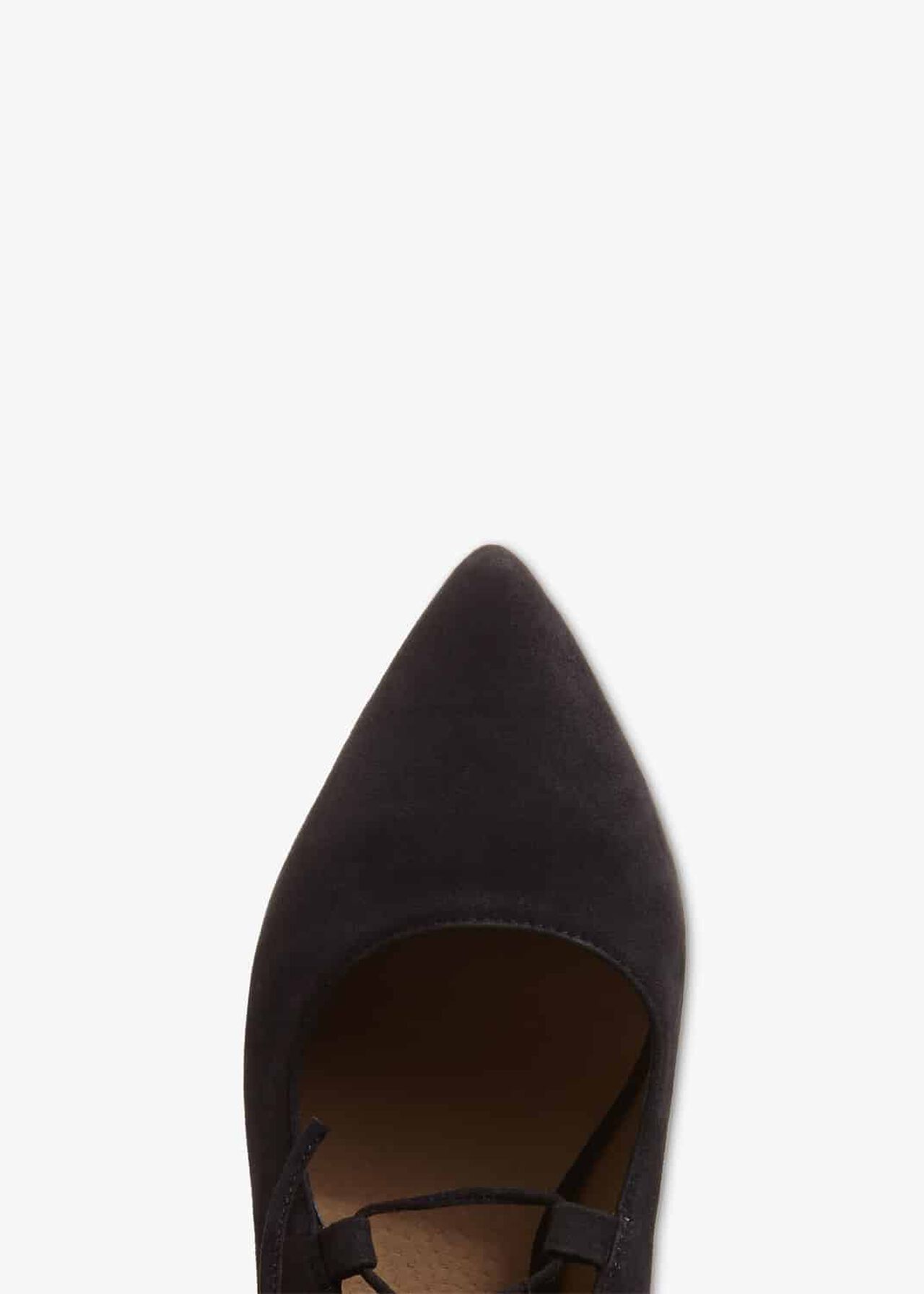 Fran Tie Front Flat Leather Shoes