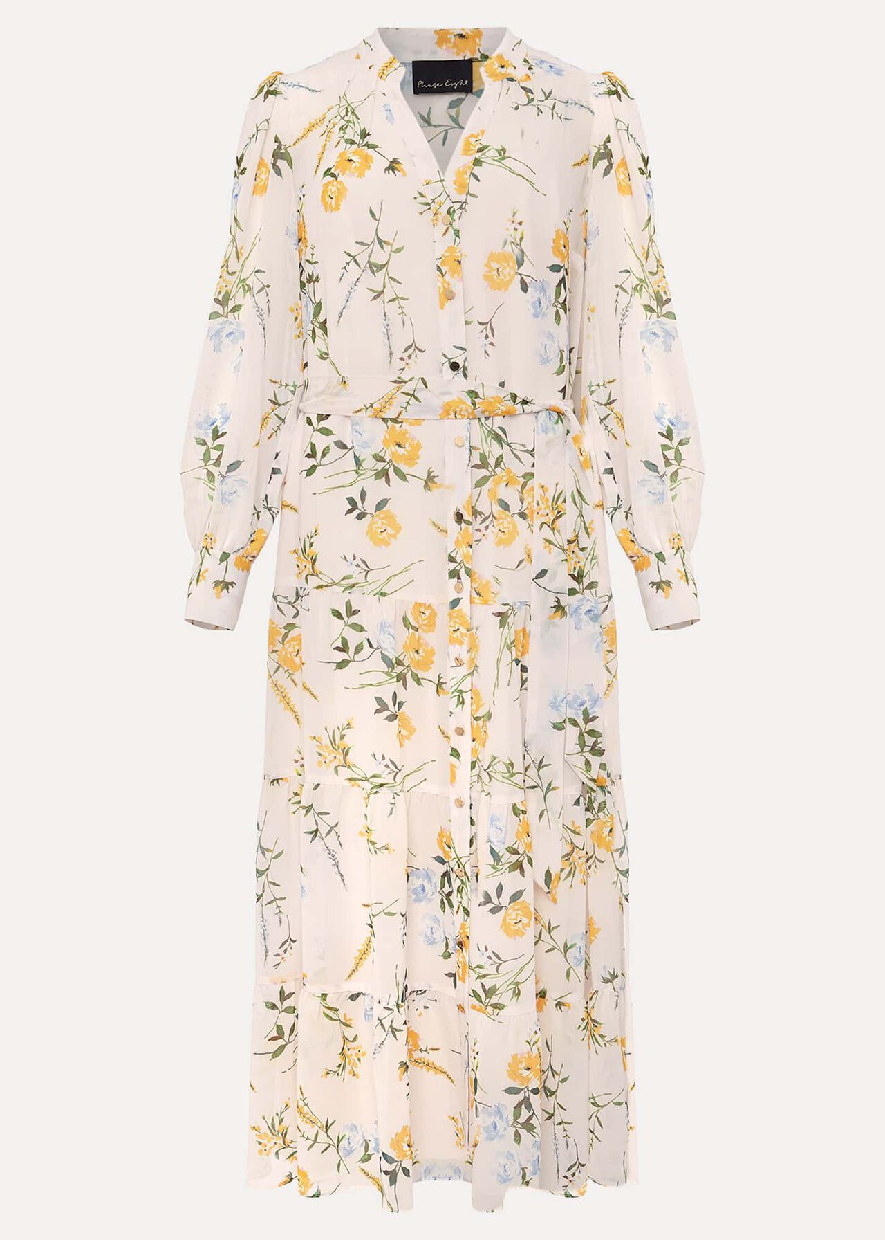 Lucie Floral Shirt Midaxi Dress