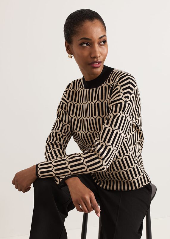 Tanya Shimmer Geo Jumper