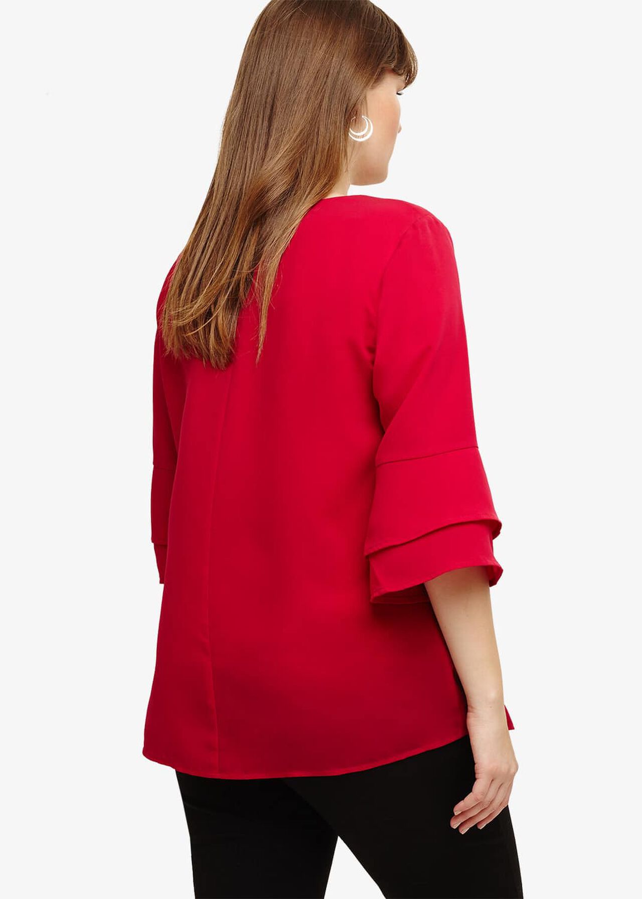 Kelly Fluted Sleeve Blouse