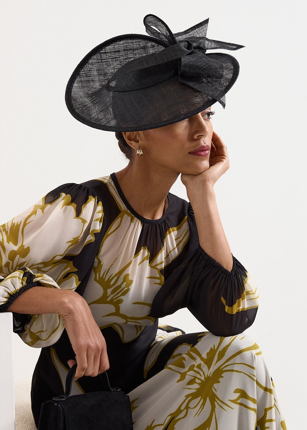 Double Bow Disc Fascinator
