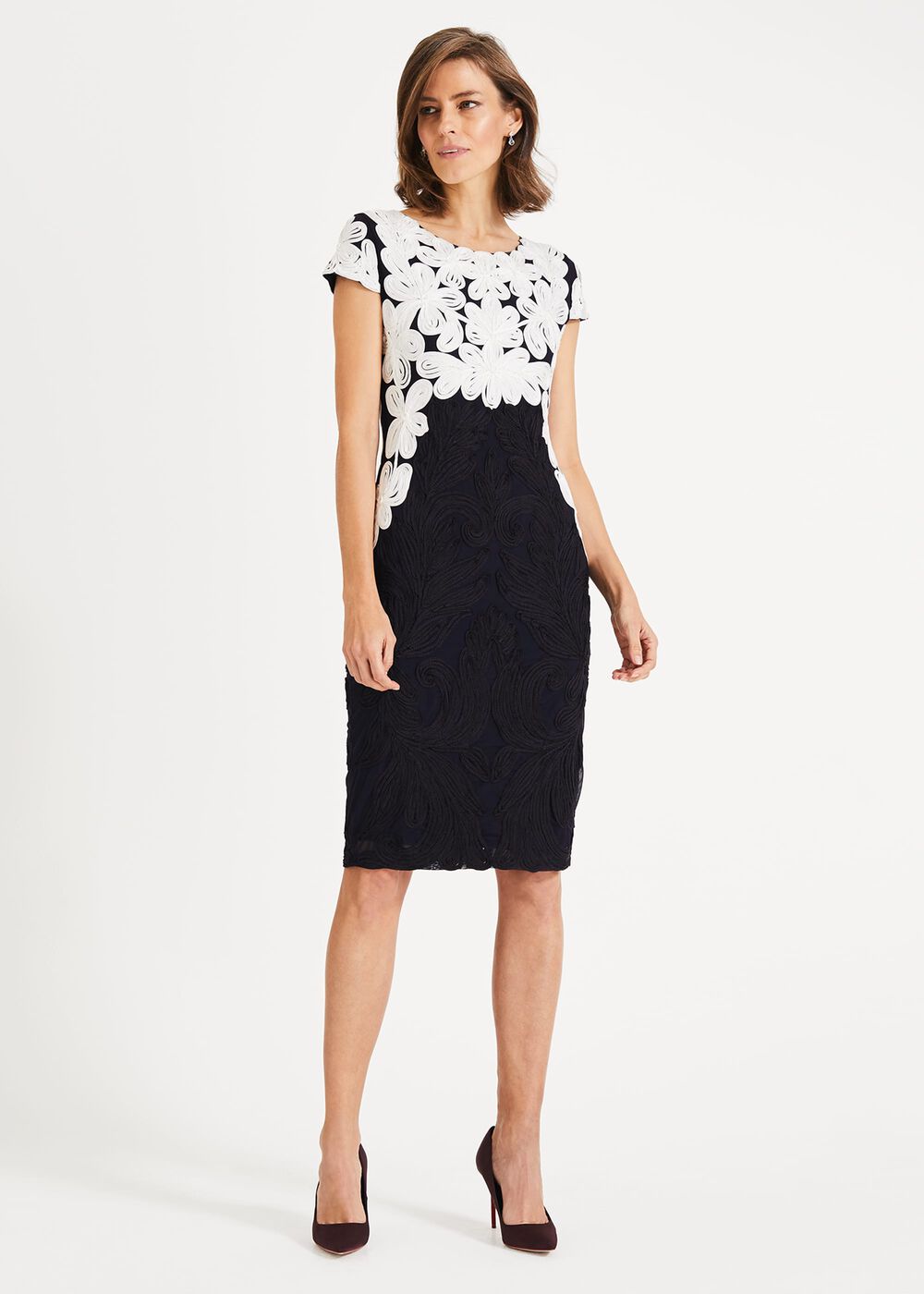 Catheleen Tapework Lace Dress