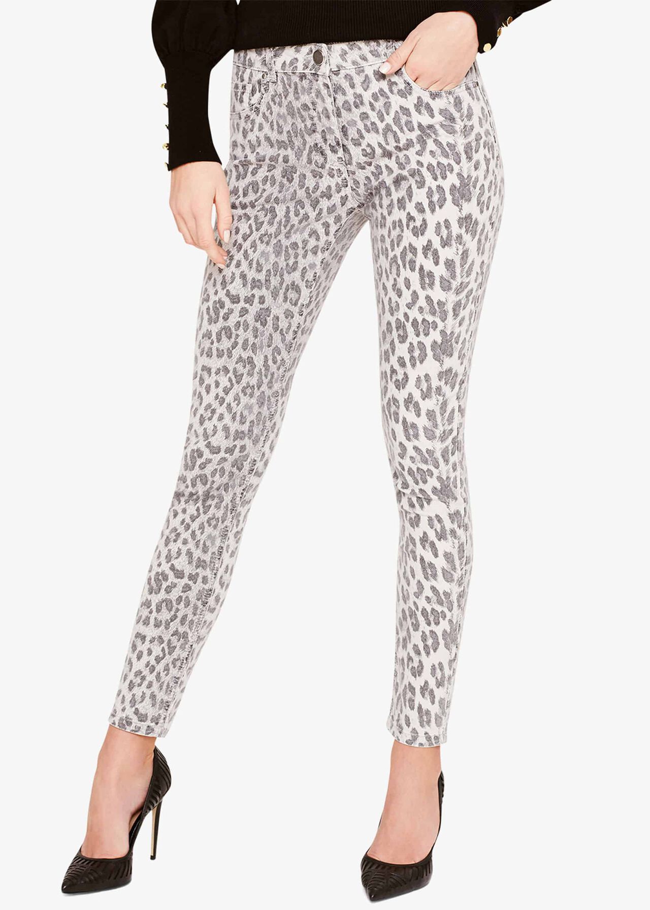 Alva Leopard Print Jeans