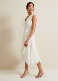 Caterina Embroidered Flared Wedding Dress