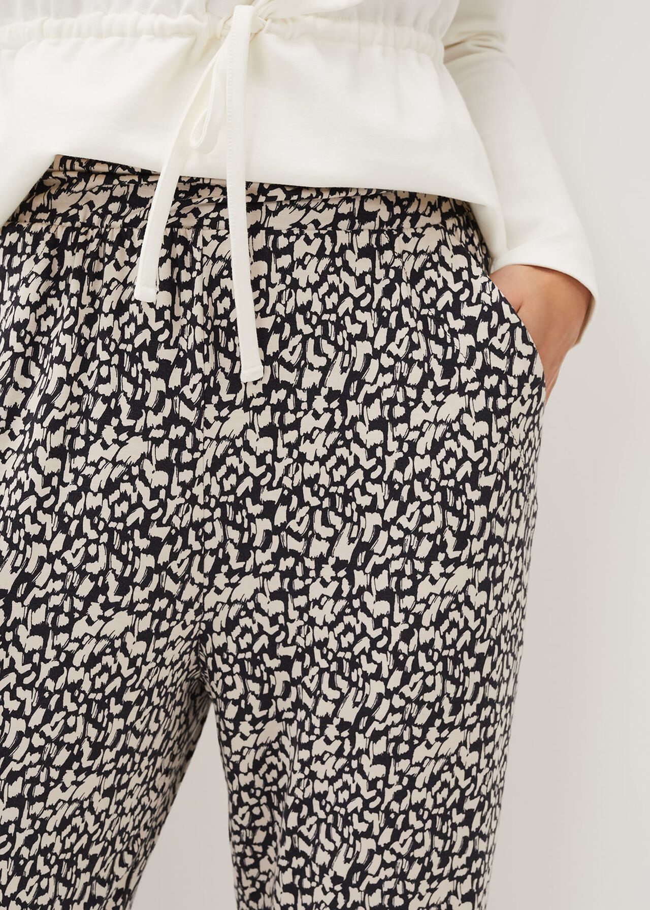 Milee Printed Jersey Joggers