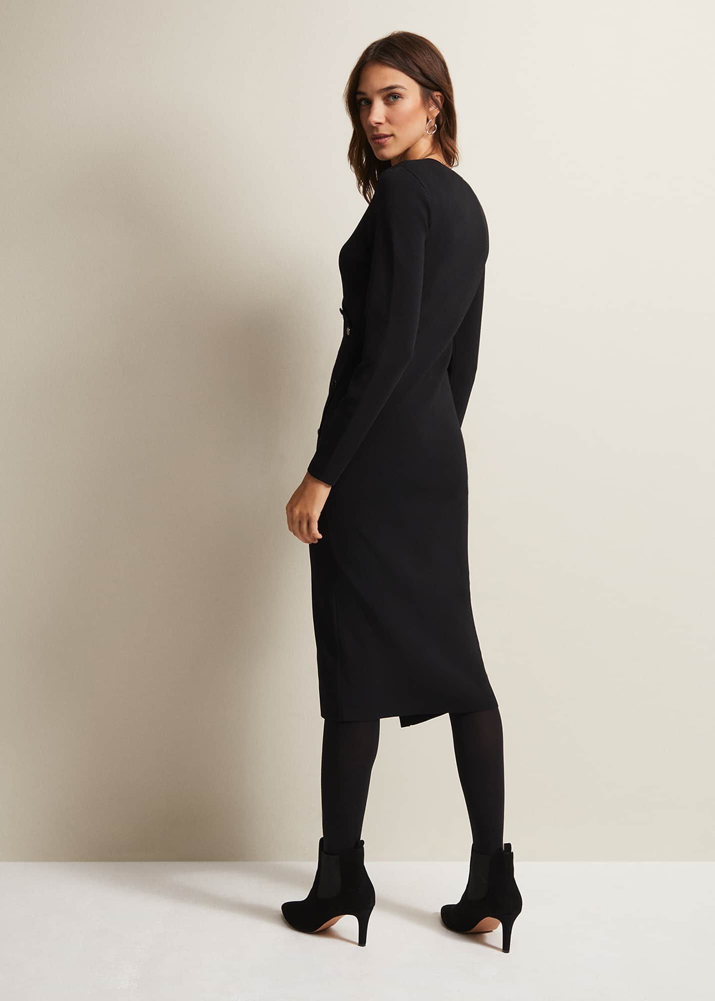Kelli Ss Ankle Broderi Dress Black main image 1