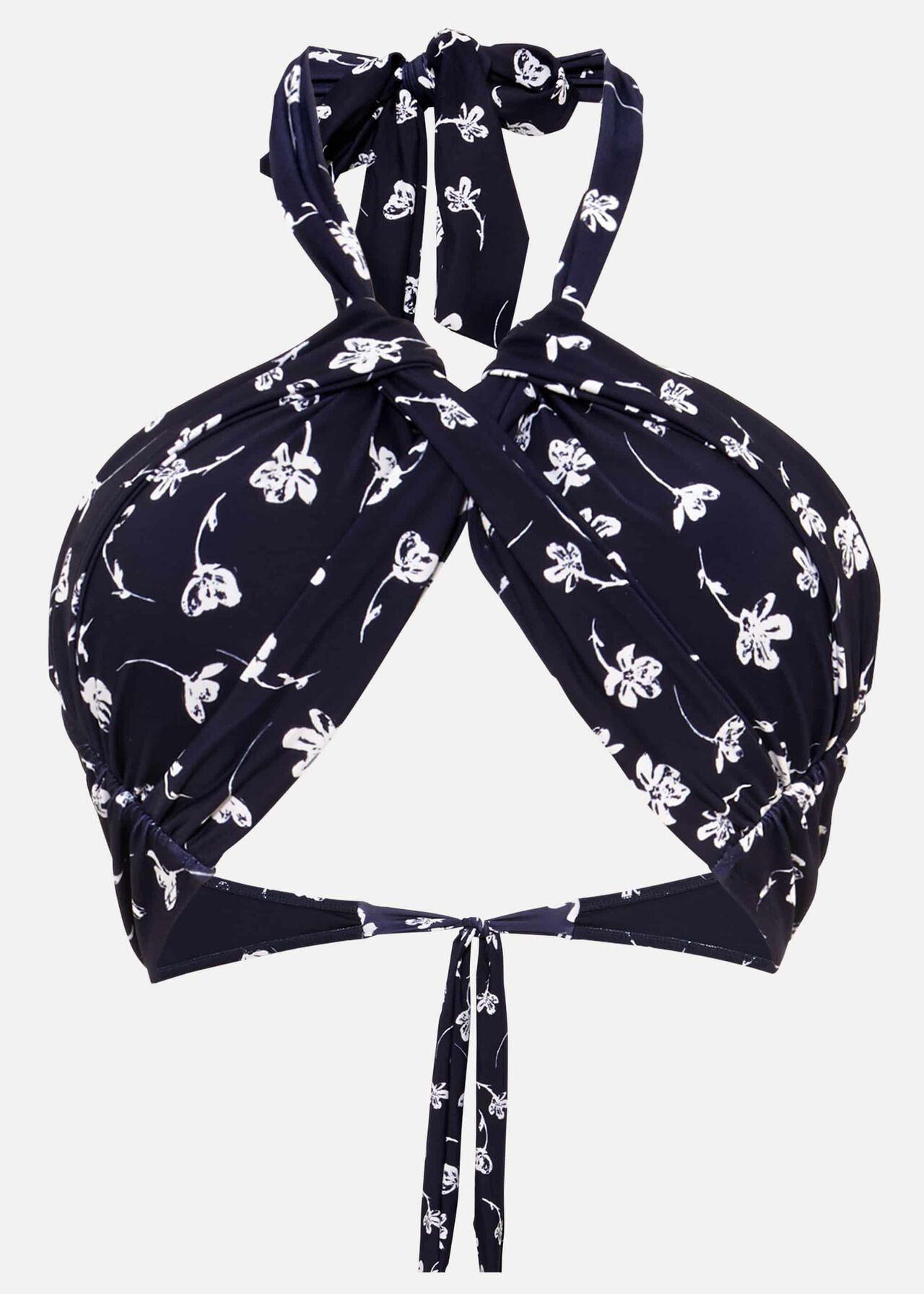 Keary Floral Print Bikini Top