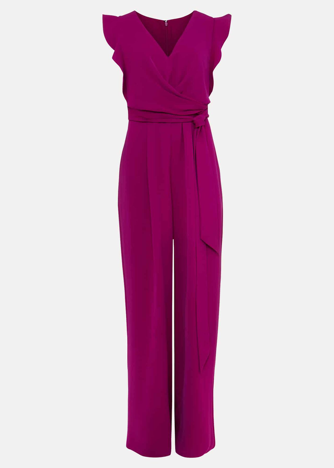 Ayla Ruffle Wrap Jumpsuit