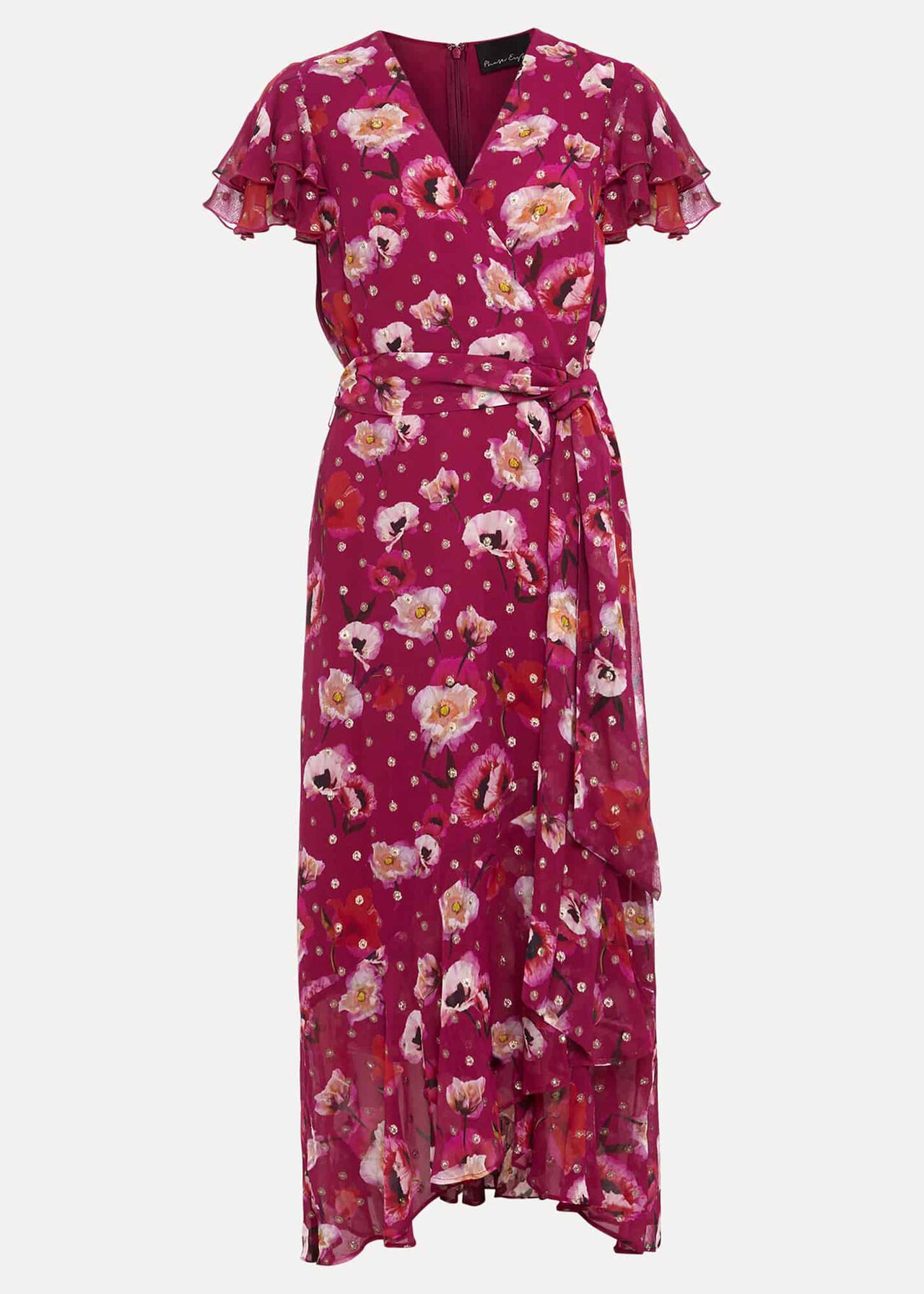 Nadine Ruffle Print Dress