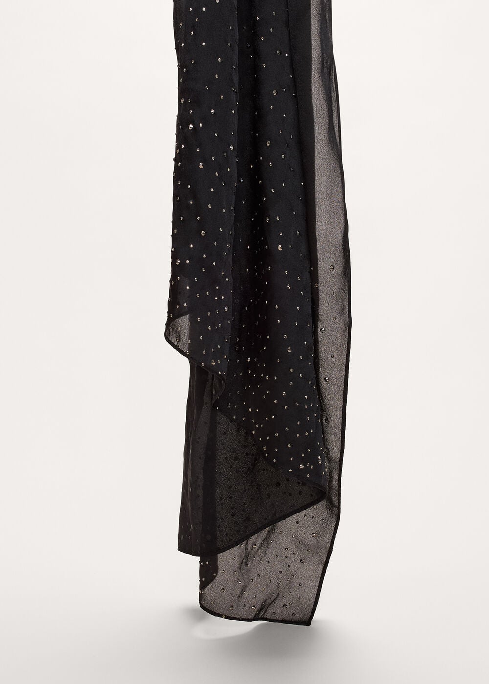 Embellished Satin Scarf