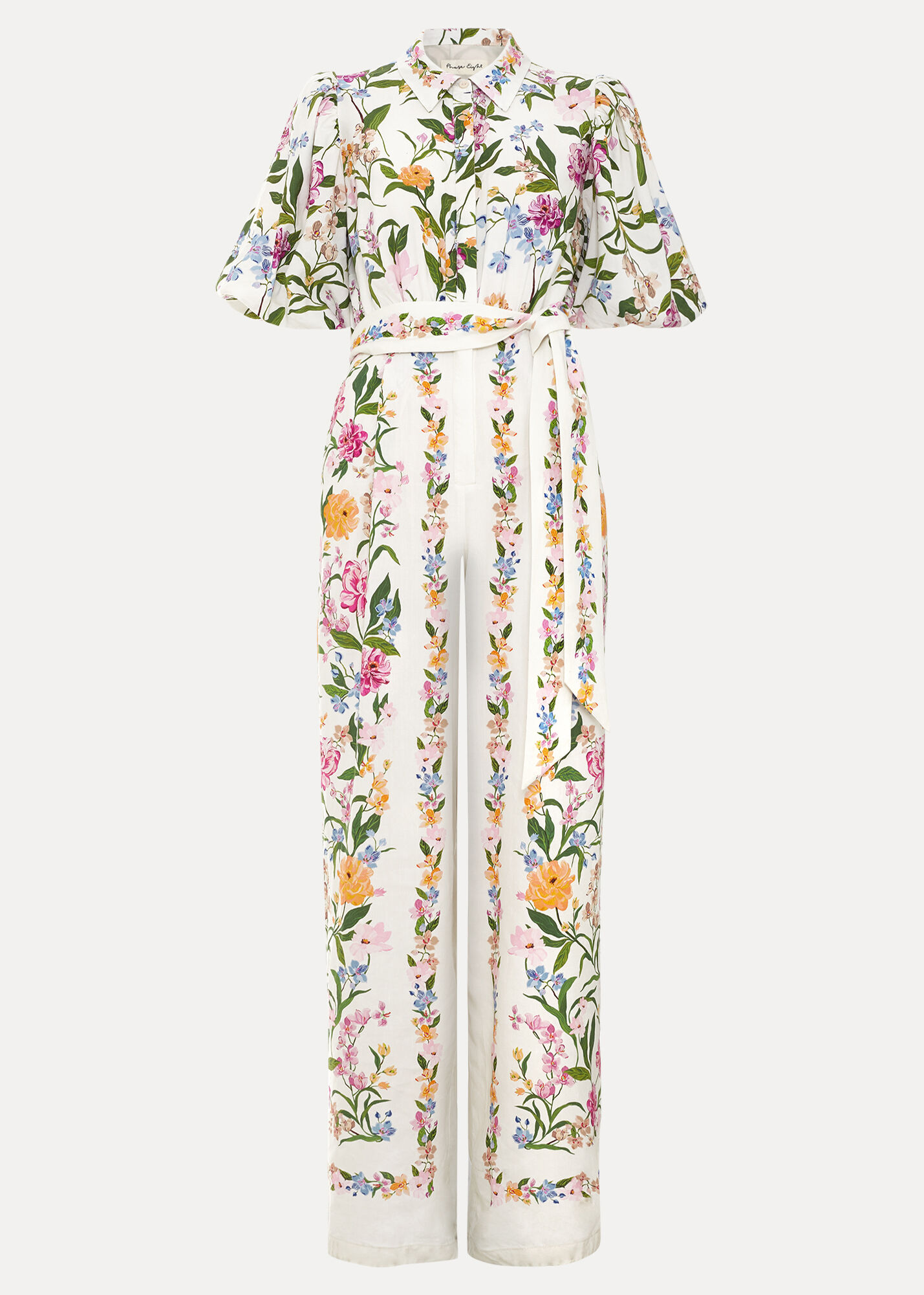 Camilla Floral Tie Waist Jumpsuit | Phase Eight ROW |