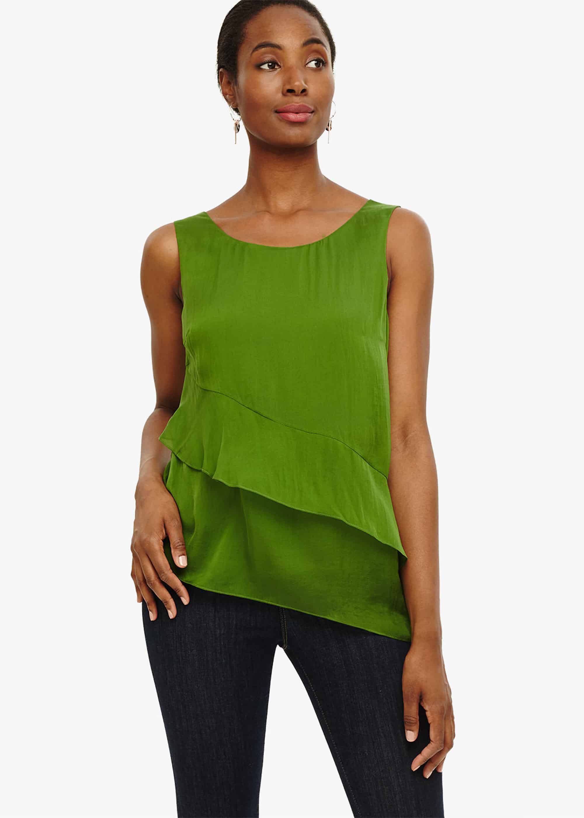 Kit Silk Tiered Blouse | Phase Eight