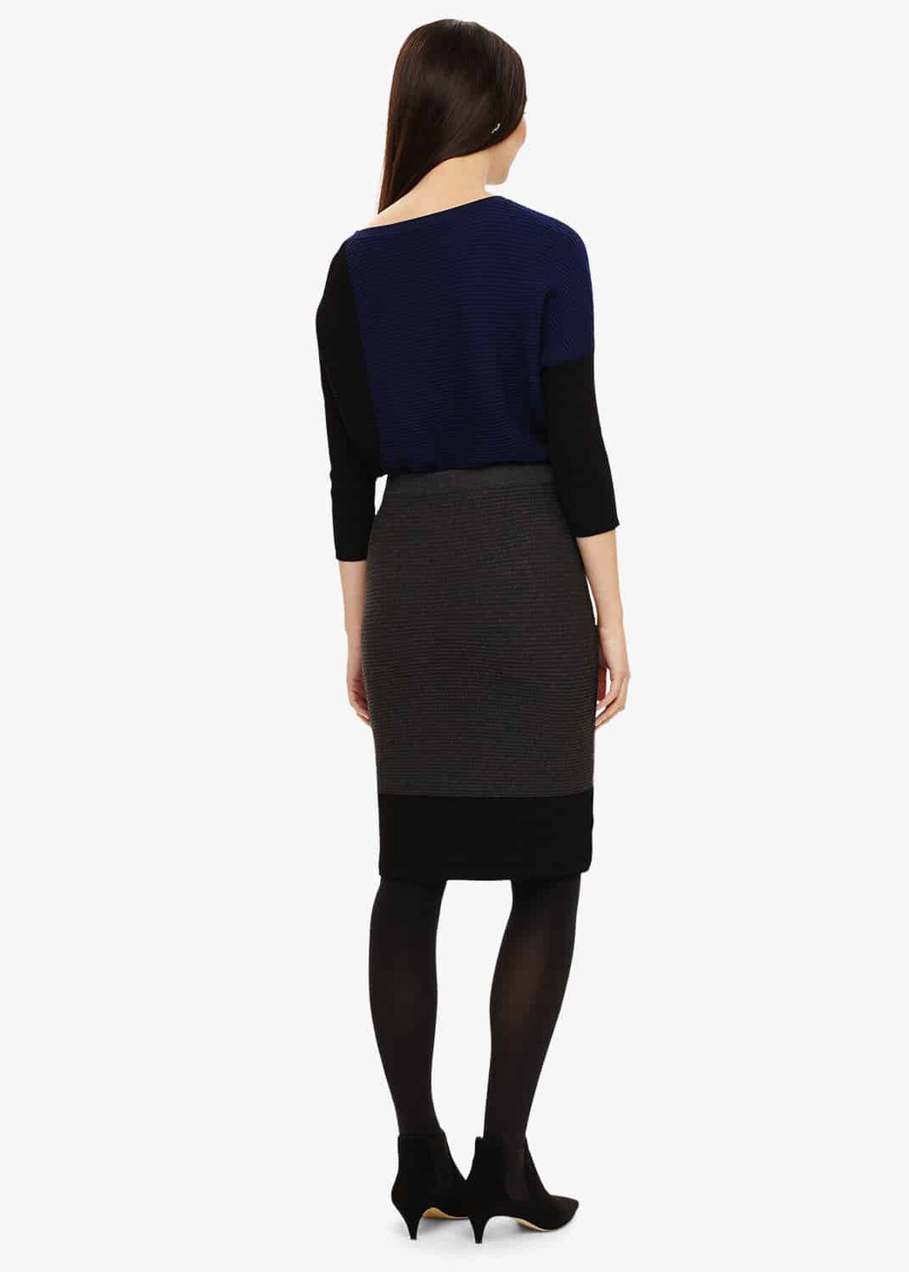 Robin Colour Block Knitted Skirt
