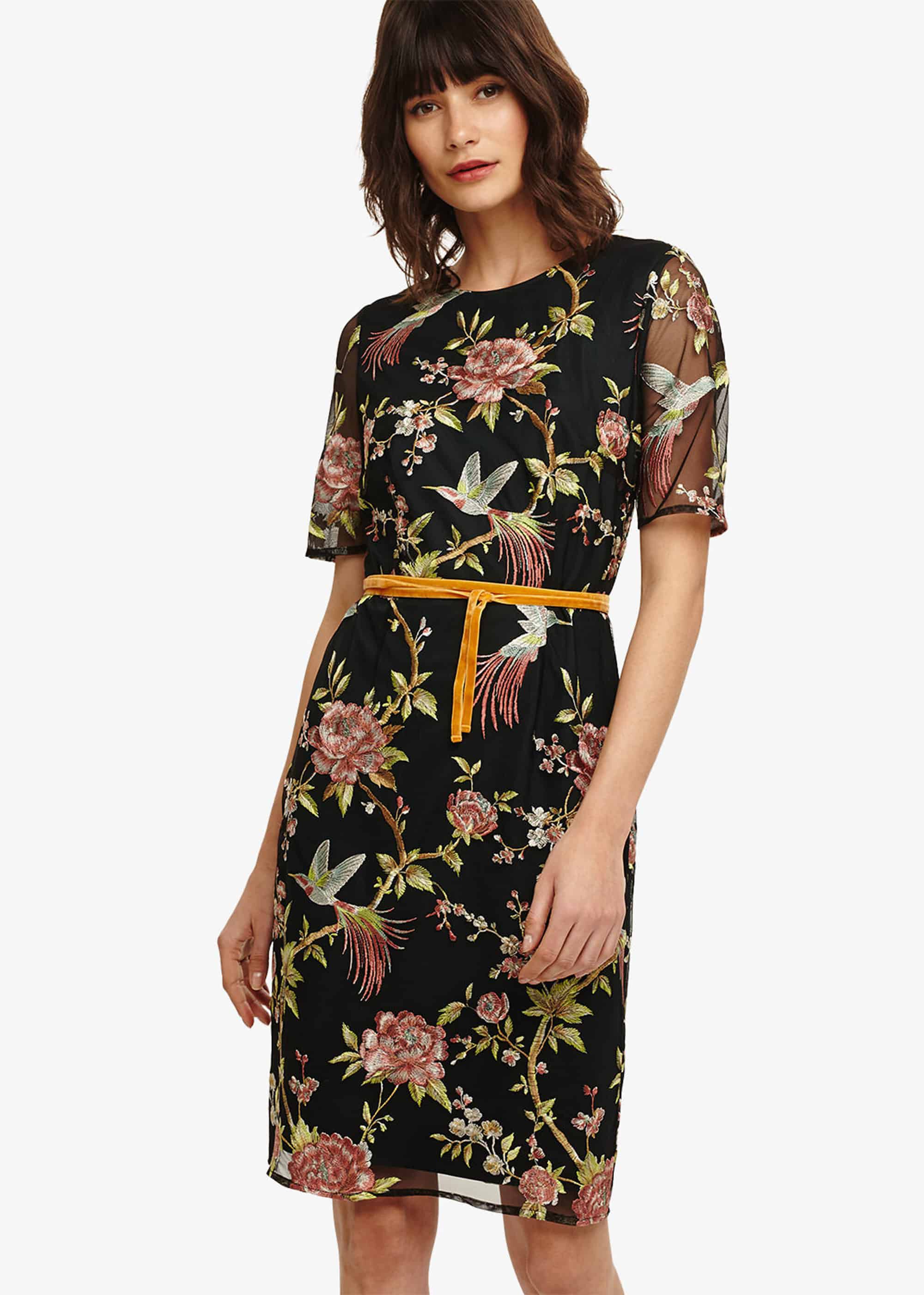 Farryn Embroidered Dress | Phase Eight