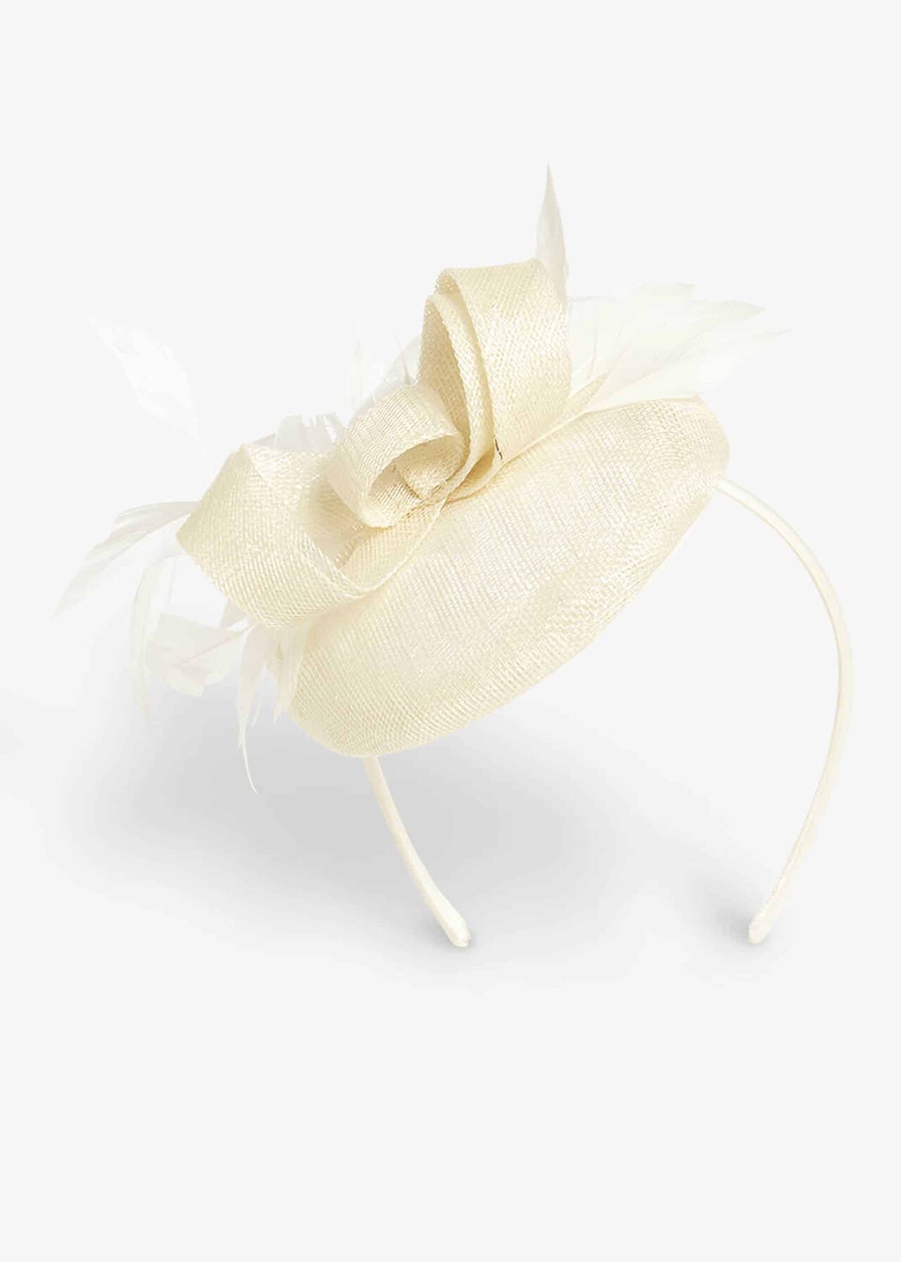 Dita Feather And Bow Pillbox Fascinator
