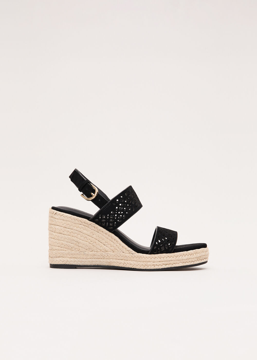 Suede Cut Out Espadrilles