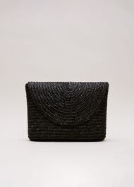 Oversized Straw Clutch Bag