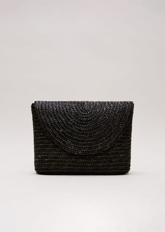 Oversized Straw Clutch Bag
