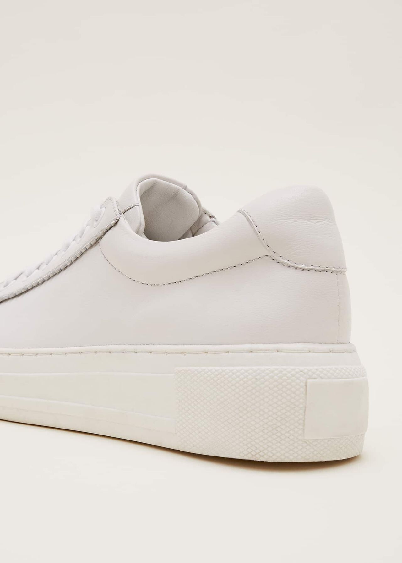 White Leather Trainers